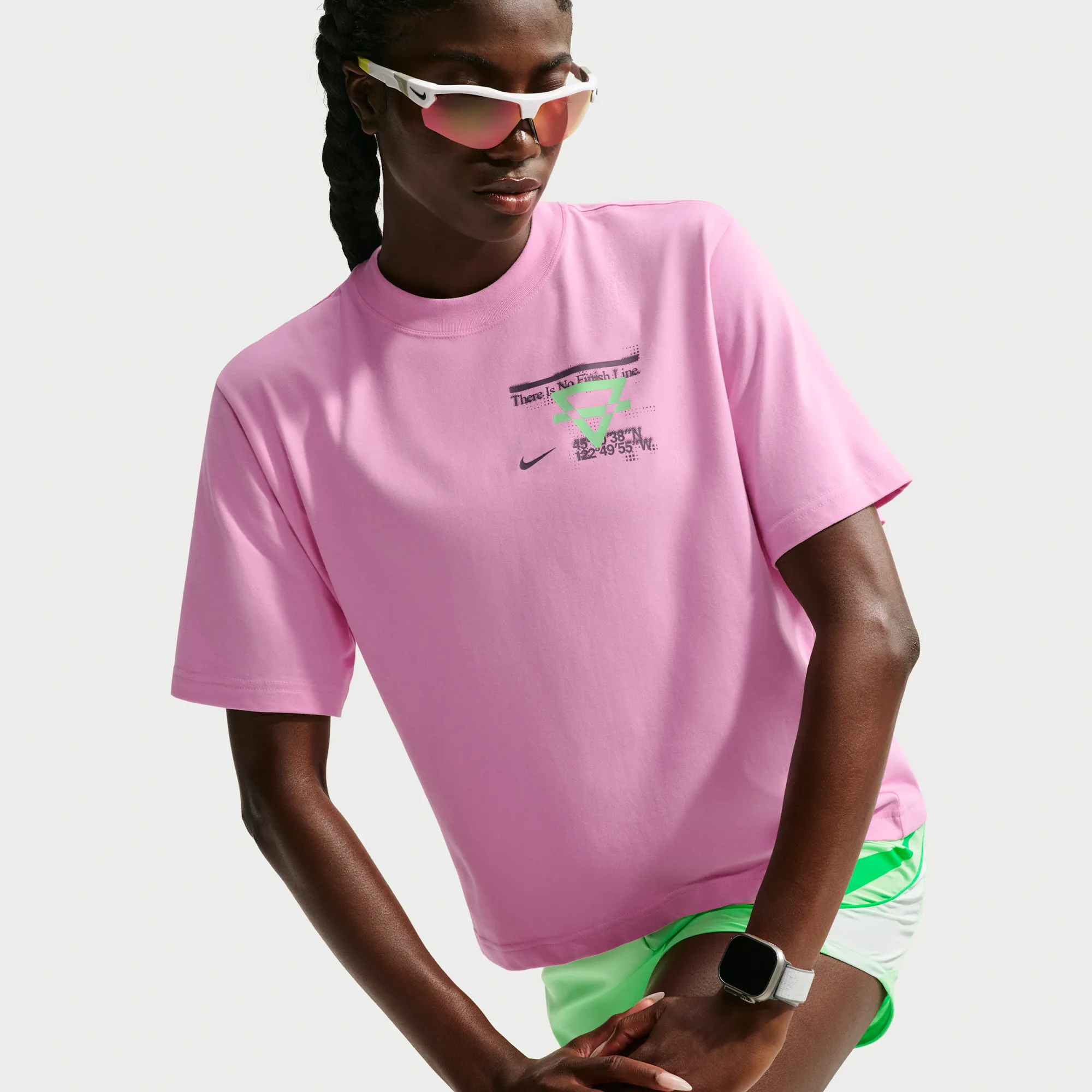 Nike Swift Women's Dri-FIT Running T-Shirt - Pink Rise