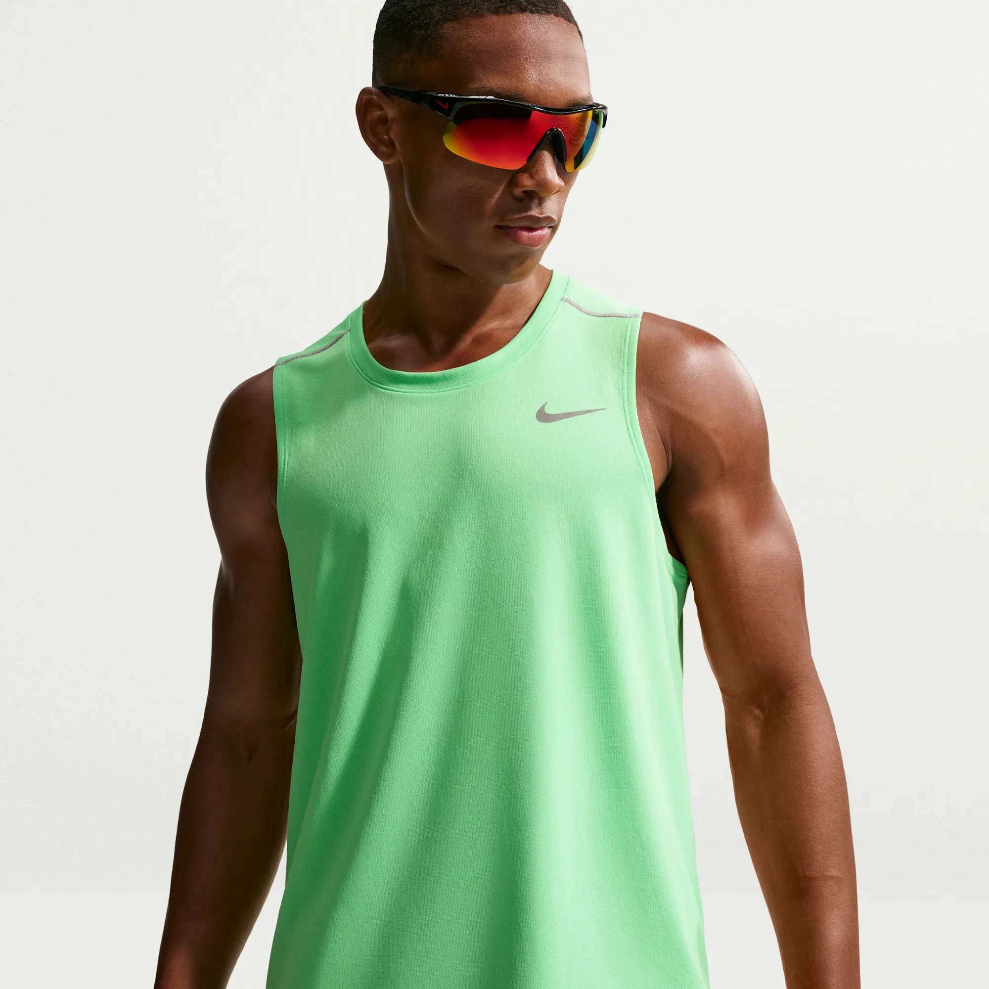Nike Miler Men's Dri-FIT Running Tank Top - Illusion Green