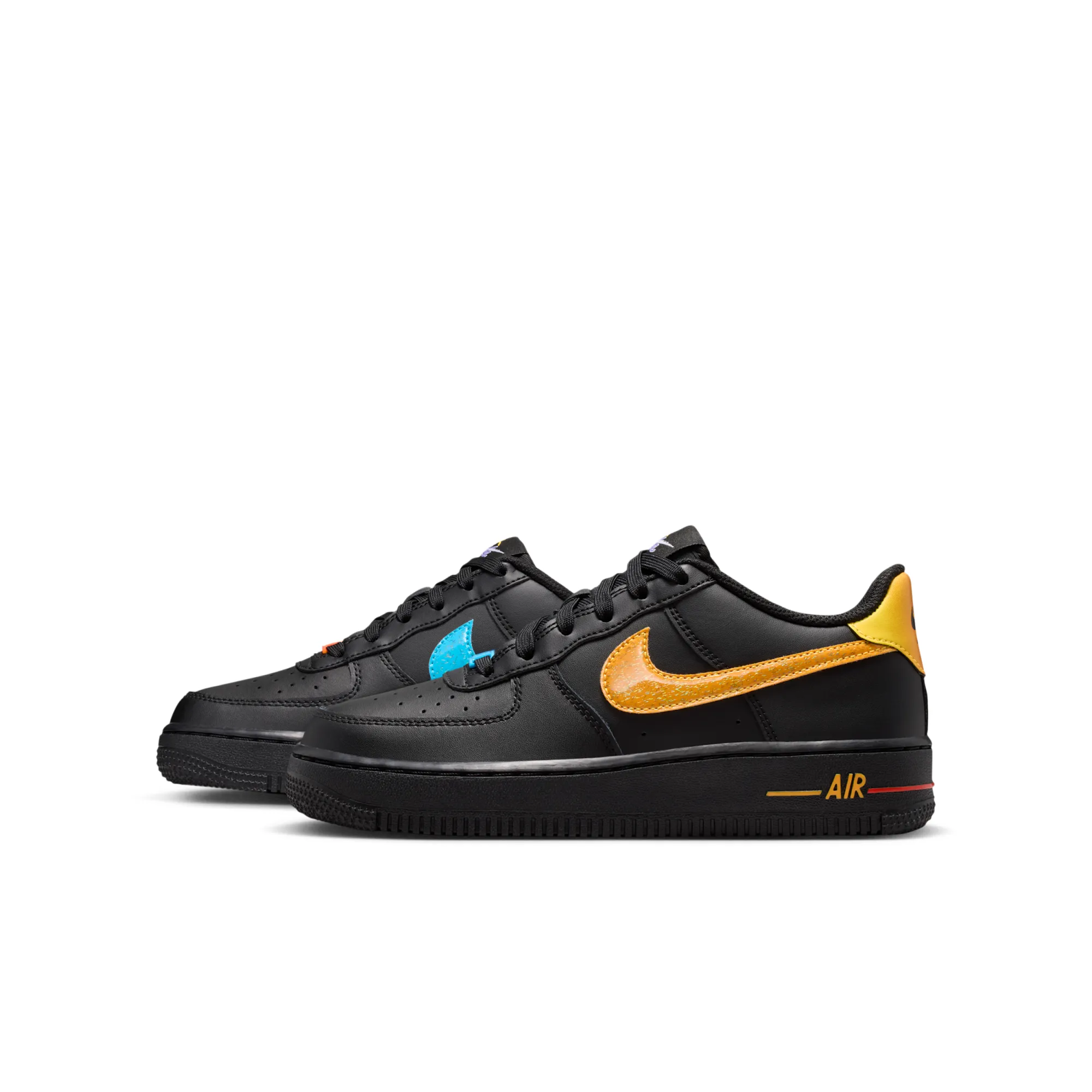 Nike Air Force 1 Older Kids' Shoes - Black