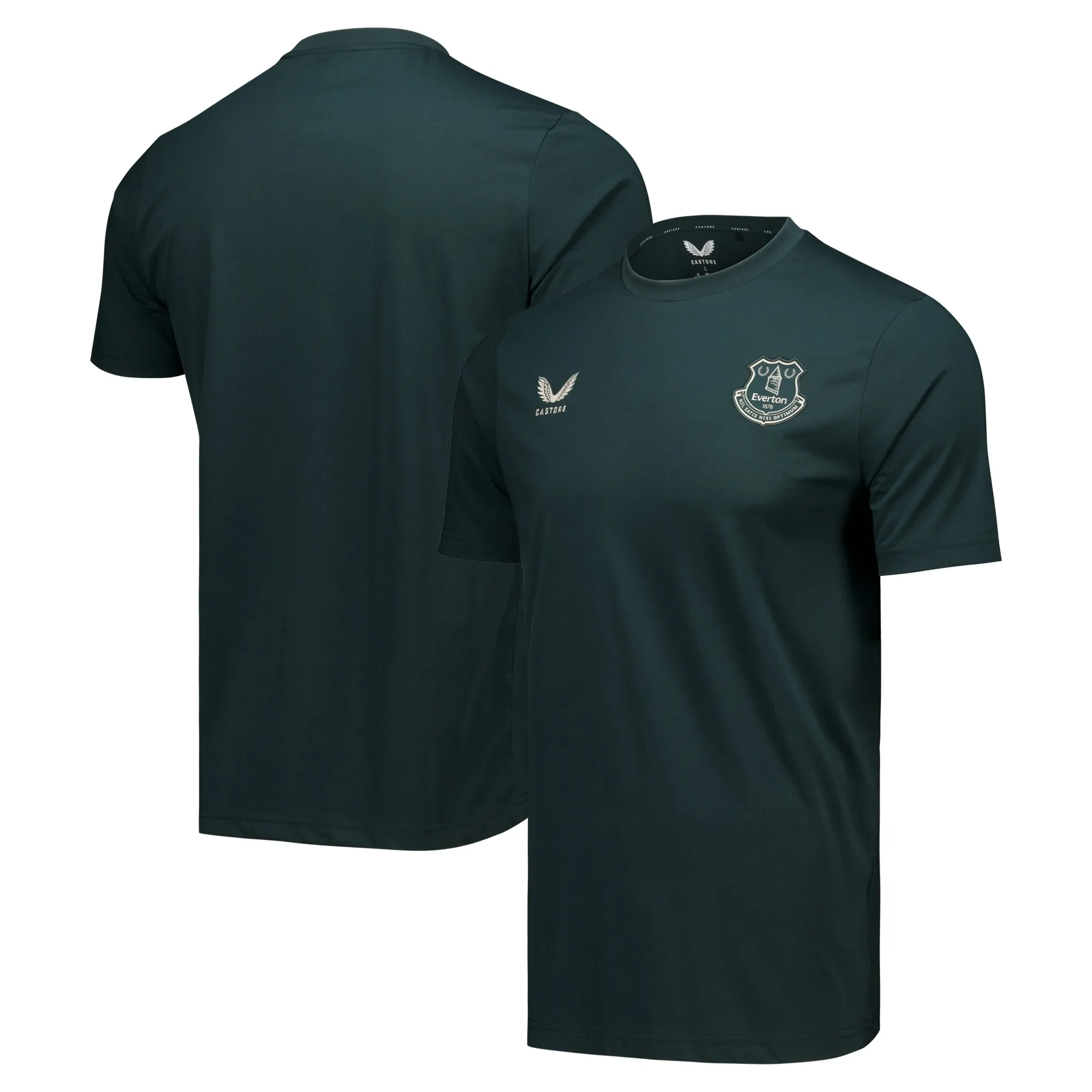 Everton Castore Players Off Pitch T-Shirt - Dark Green