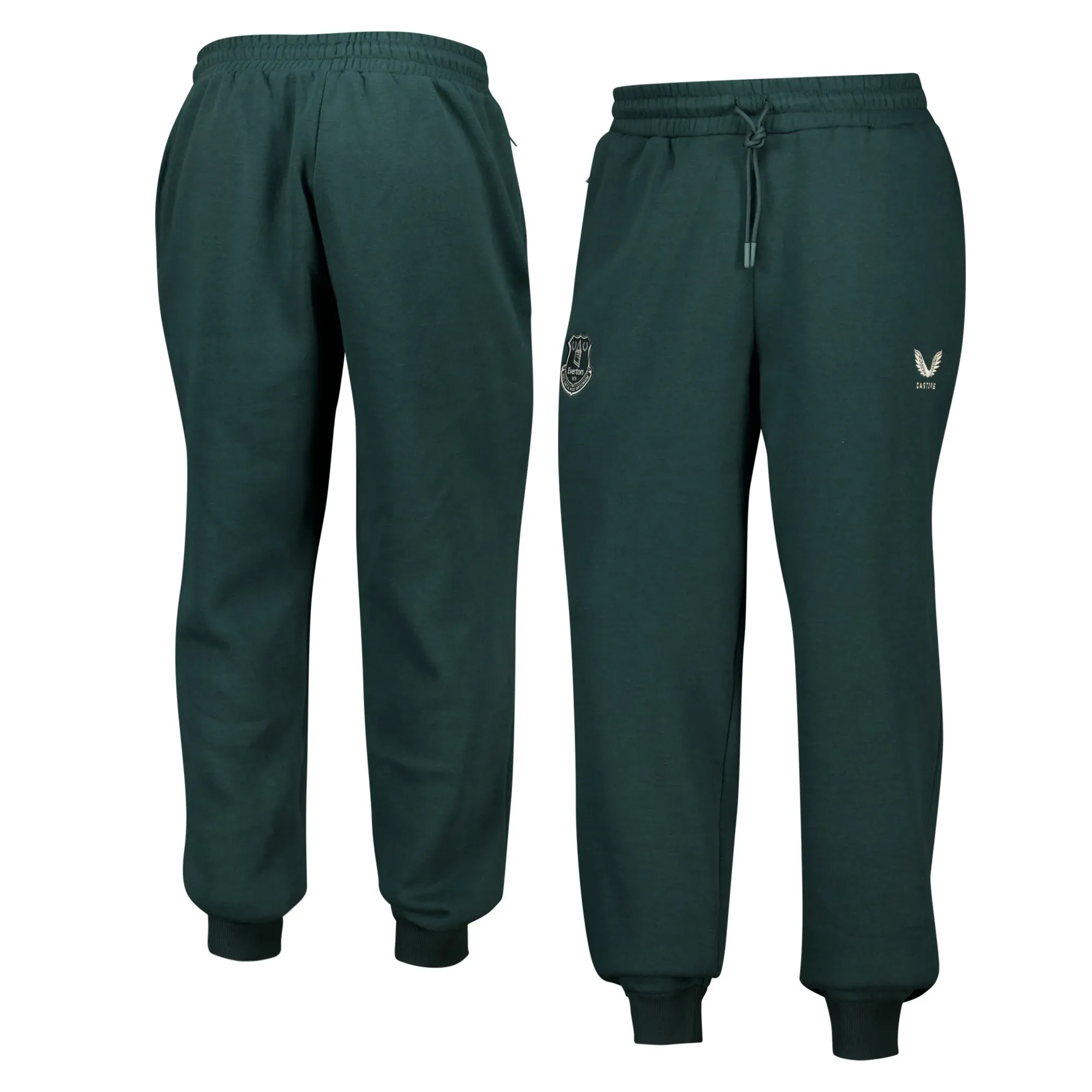 Everton Castore Players Off Pitch Fleece Pants - Dark Green