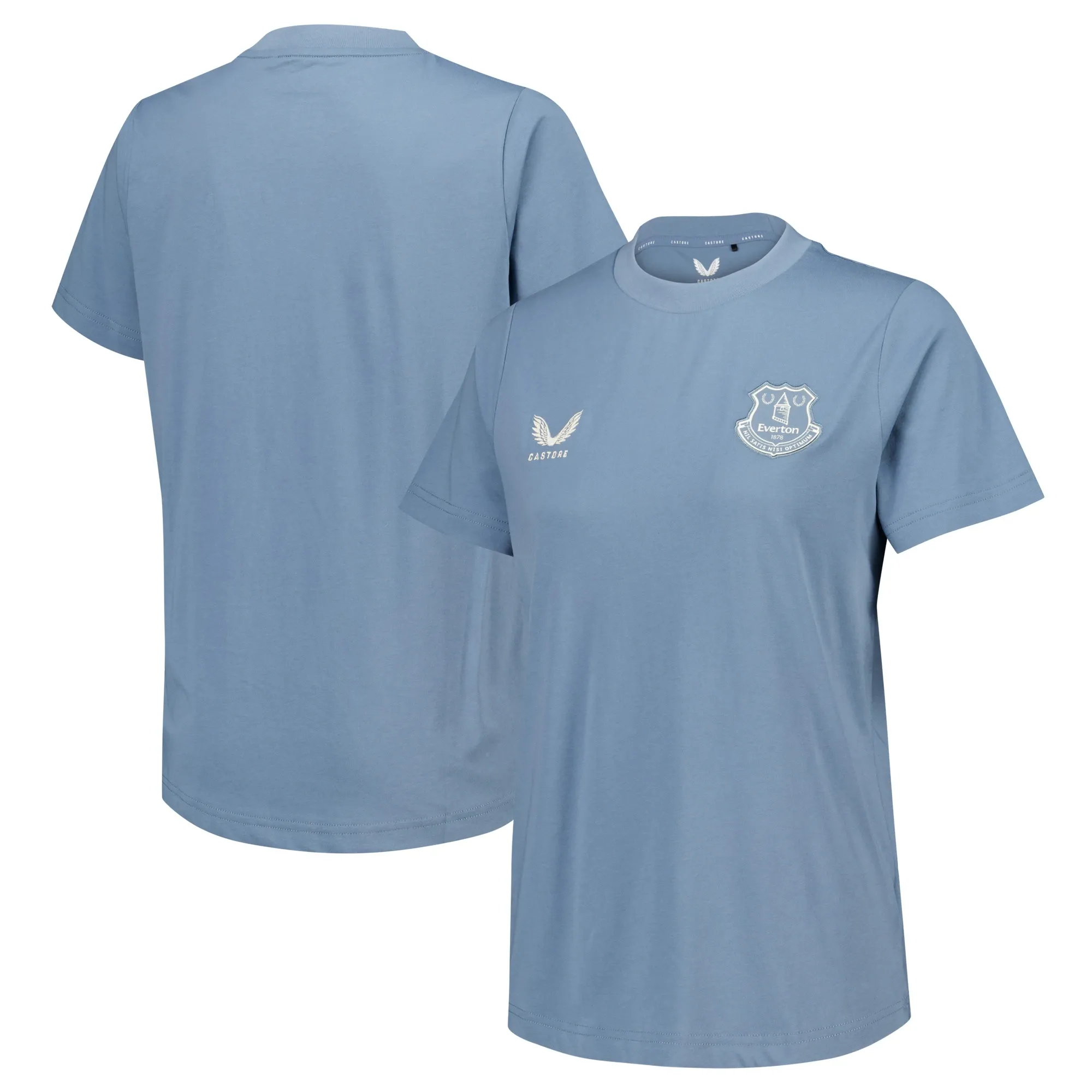 Everton Castore Players Off Pitch T-Shirt - Blue - Womens
