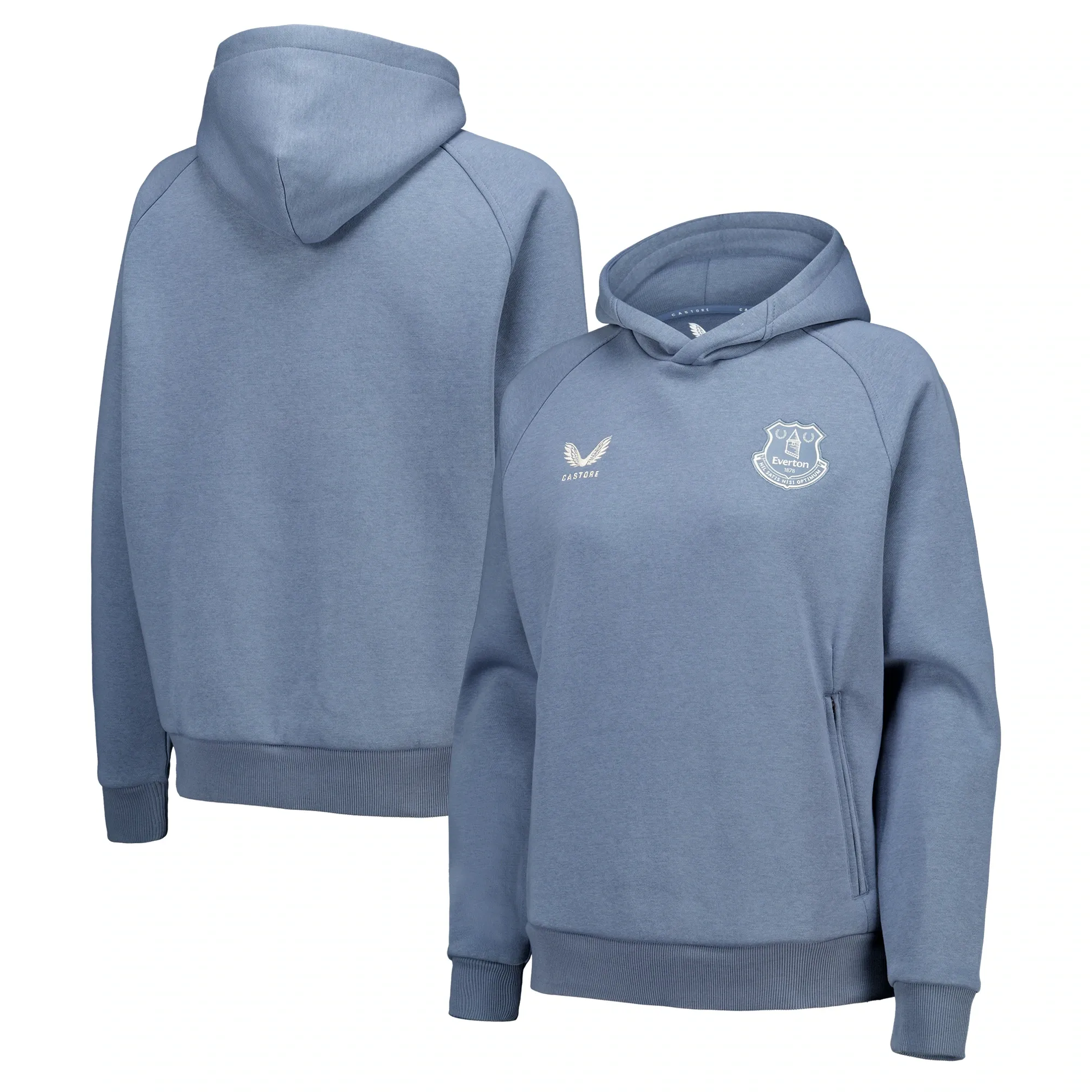 Everton Castore Players Off Pitch Hoodie - Blue - Womens