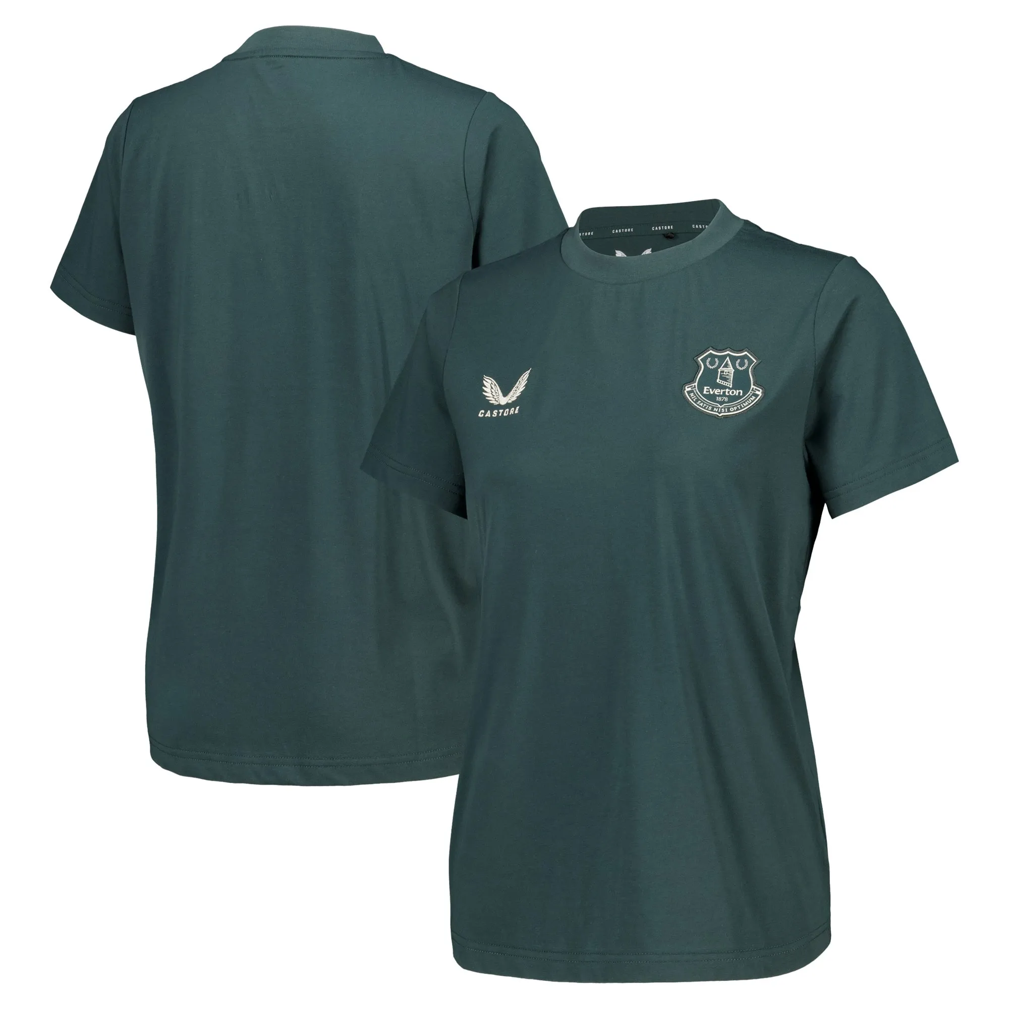 Everton Castore Players Off Pitch T-Shirt - Dark Green - Womens