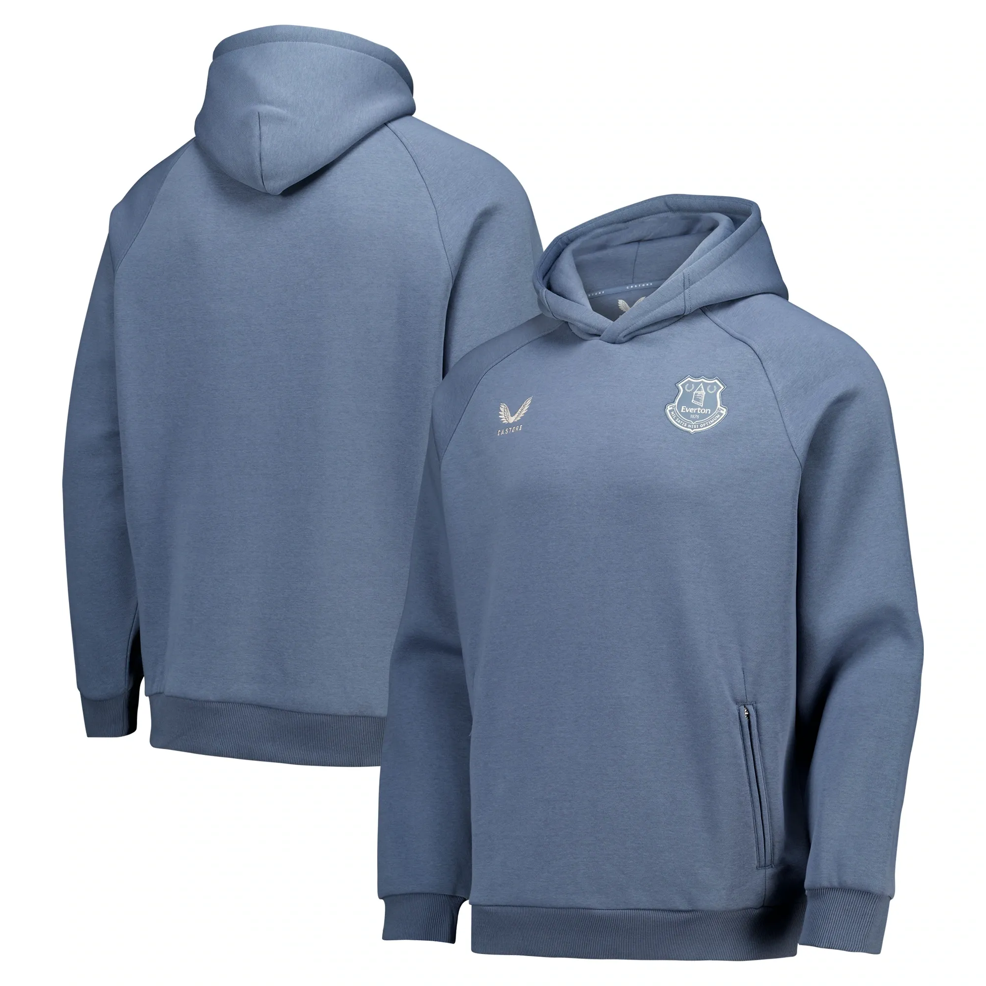 Everton Castore Players Off Pitch Hoodie - Blue