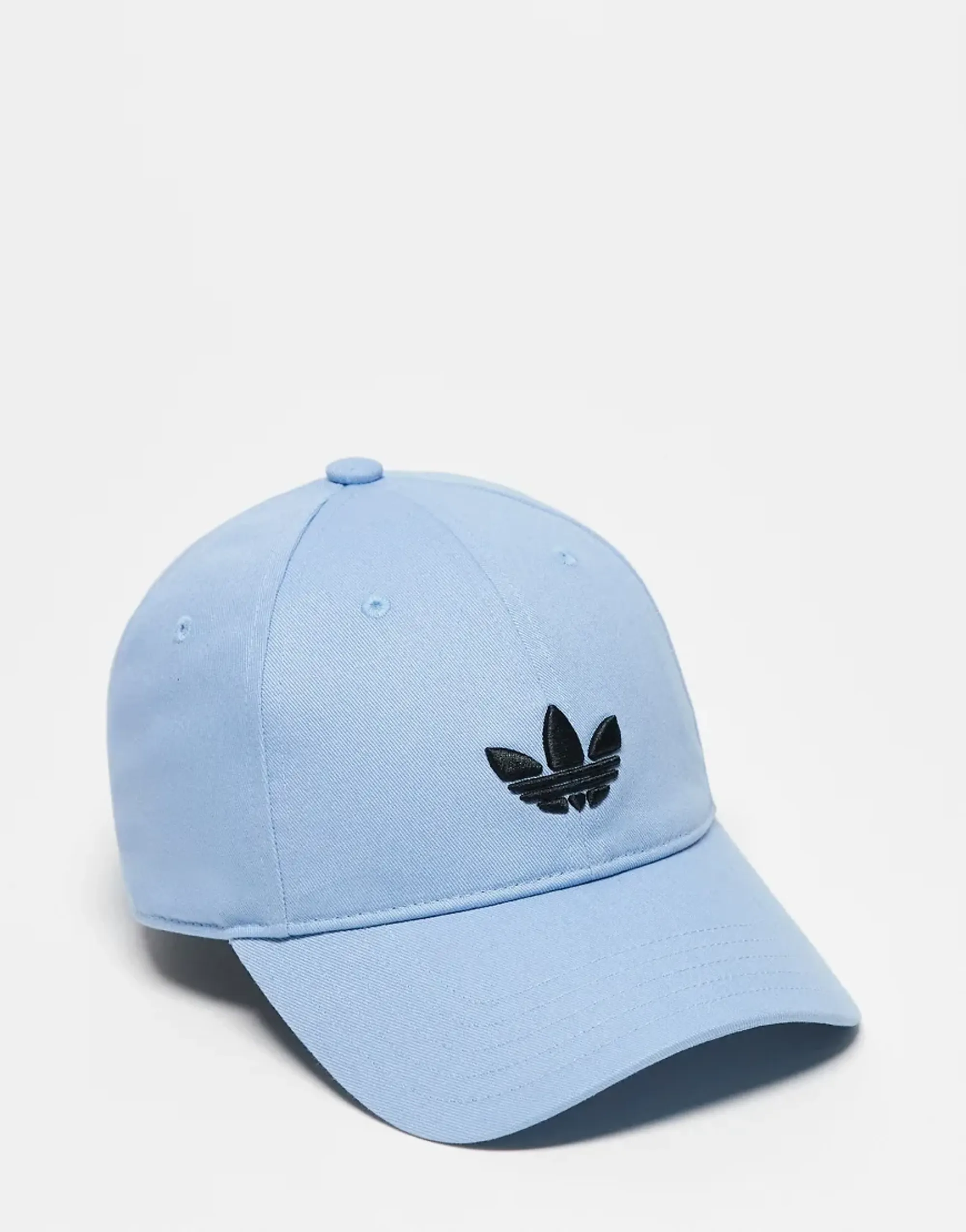 Adidas Originals Adicolor Classic Trefoil Baseball Cap In Blue