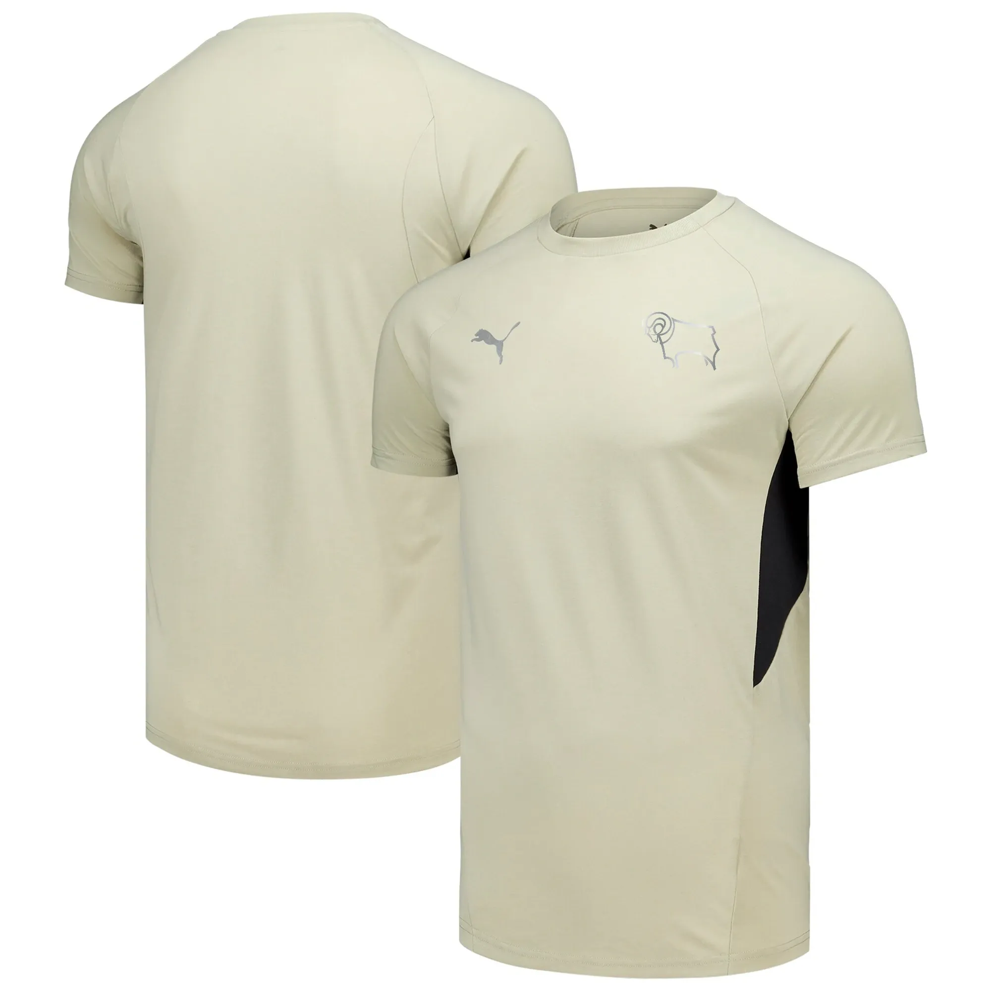 Derby County PUMA Travel T-Shirt - Pebble