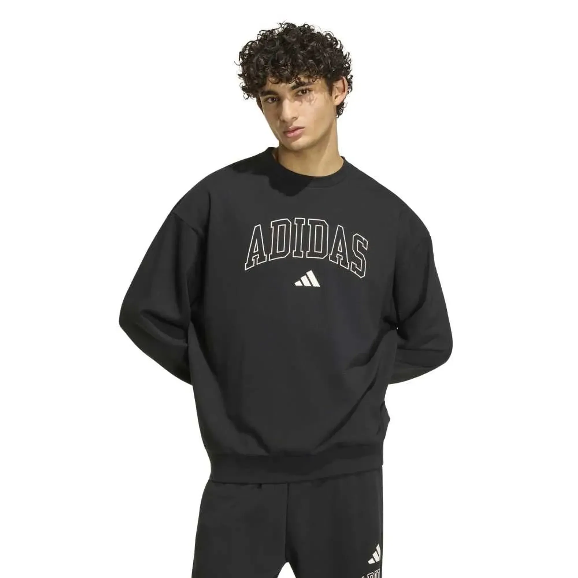 Adidas Seasonal Essentials Collegiate French Terry Crew Sweatshirt