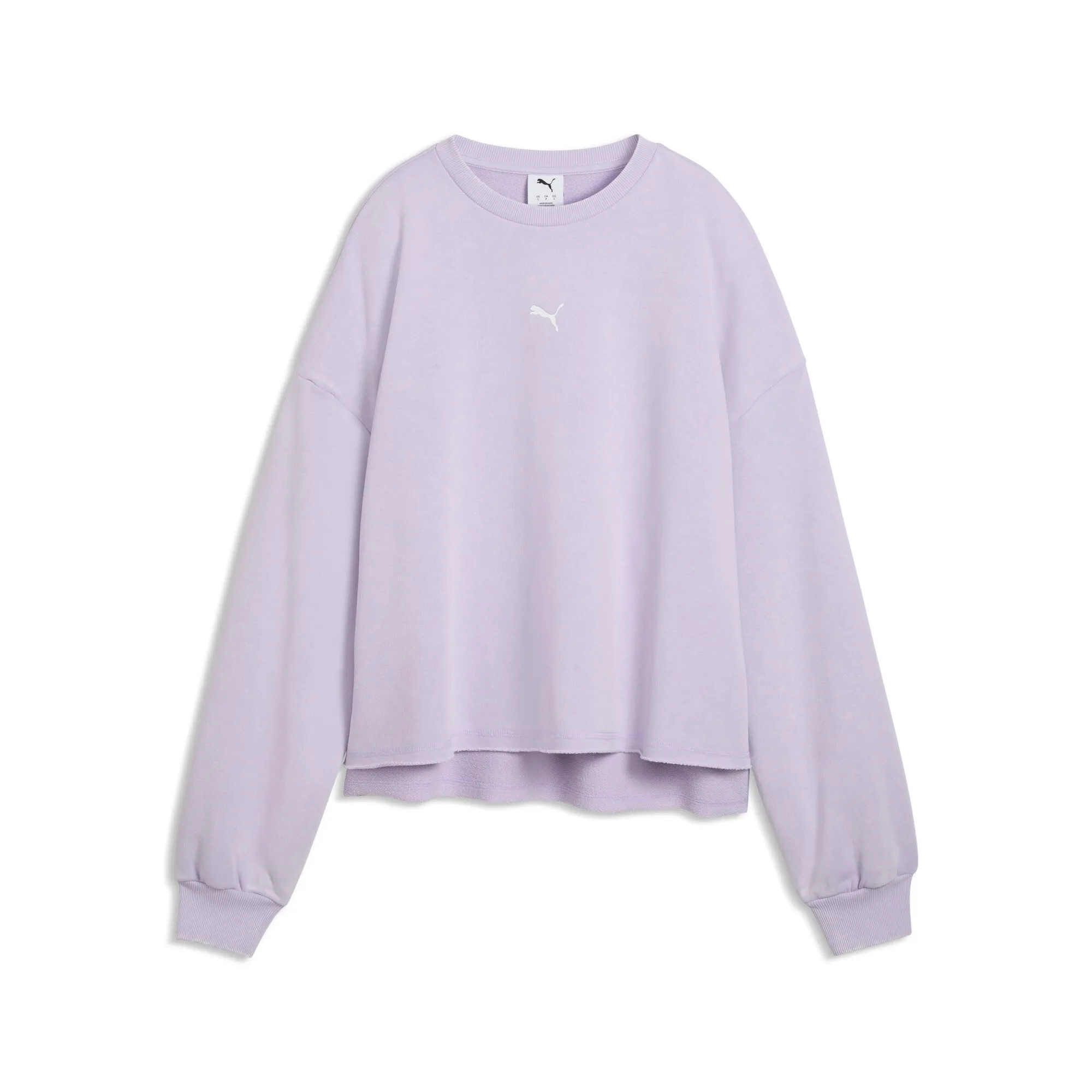 PUMA Run Culture Collective Oversized Graphic Sweatshirt Women in Purple | Size Small