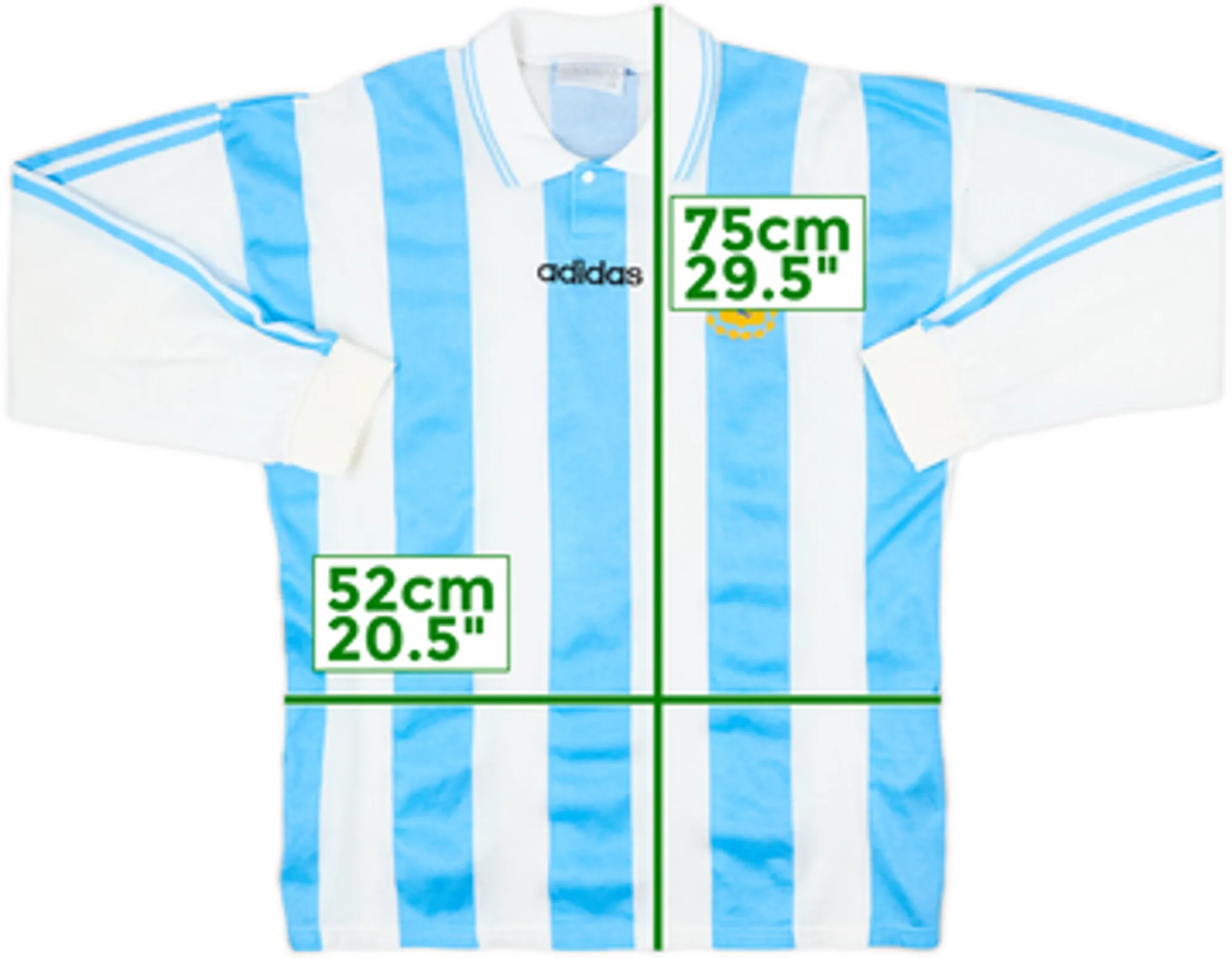 1994 Argentina Home L/S Shirt - 10/10 - (XL)