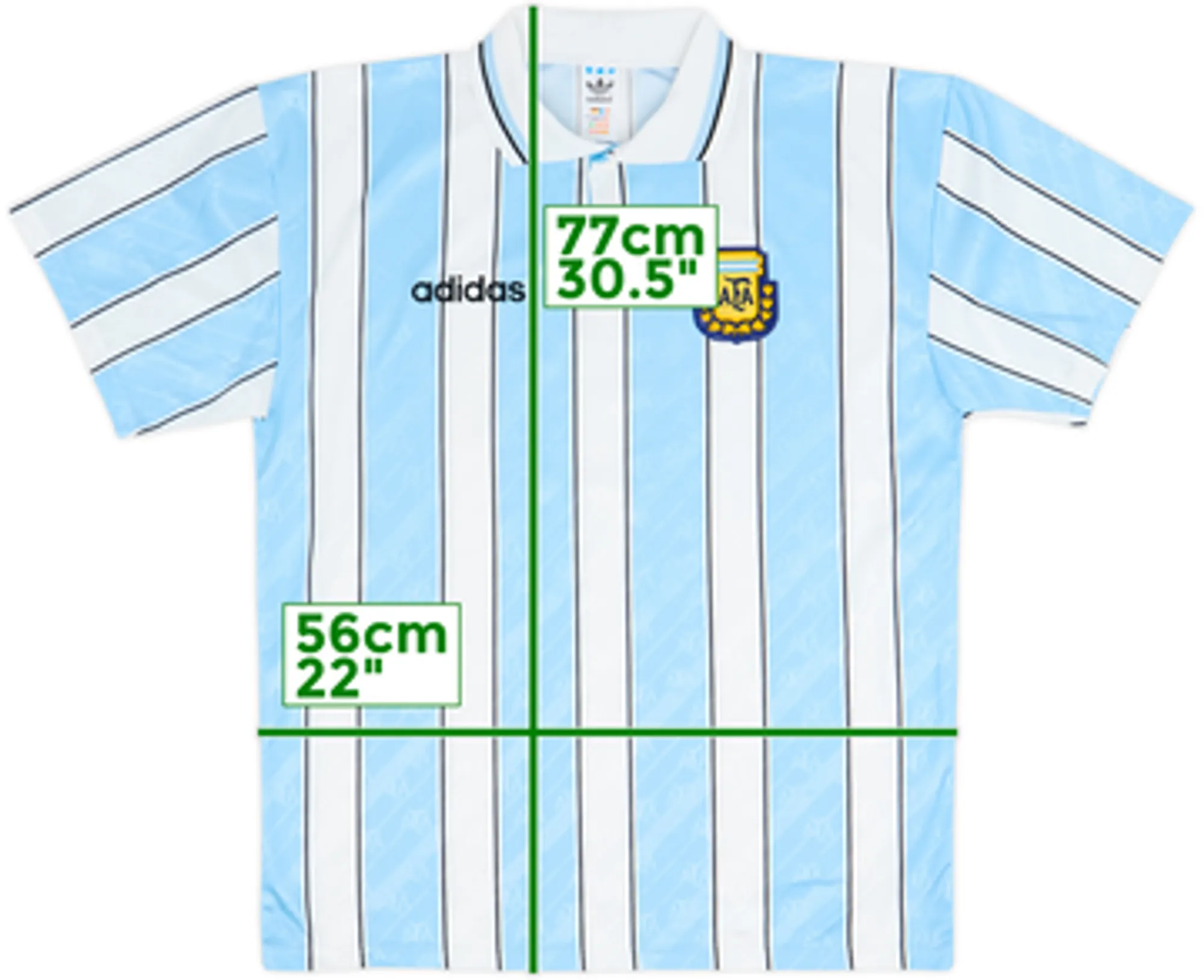 1996 Argentina Prototype Home Shirt - 10/10 - (L)