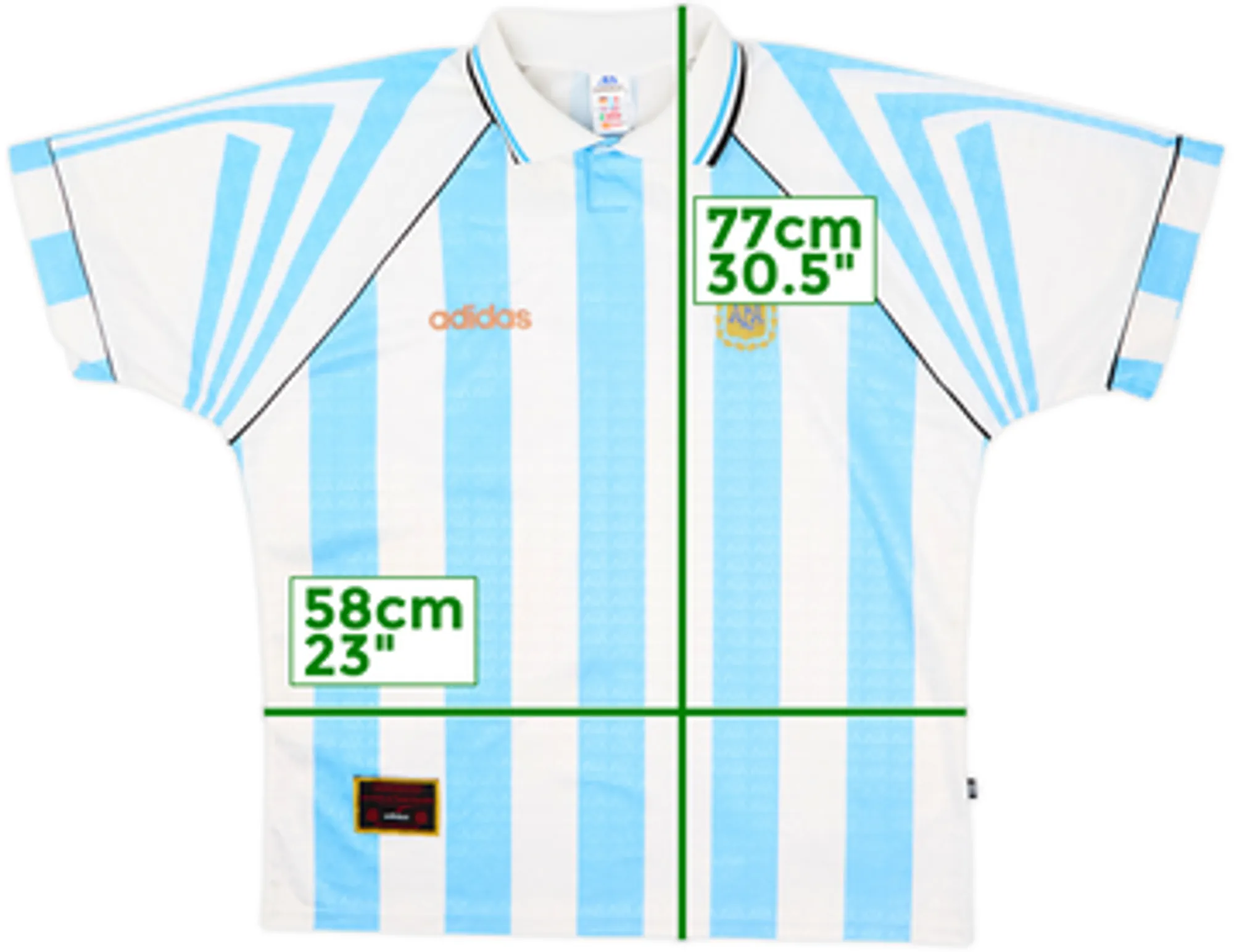 1996-98 Argentina Home Shirt - 5/10 - (XL)