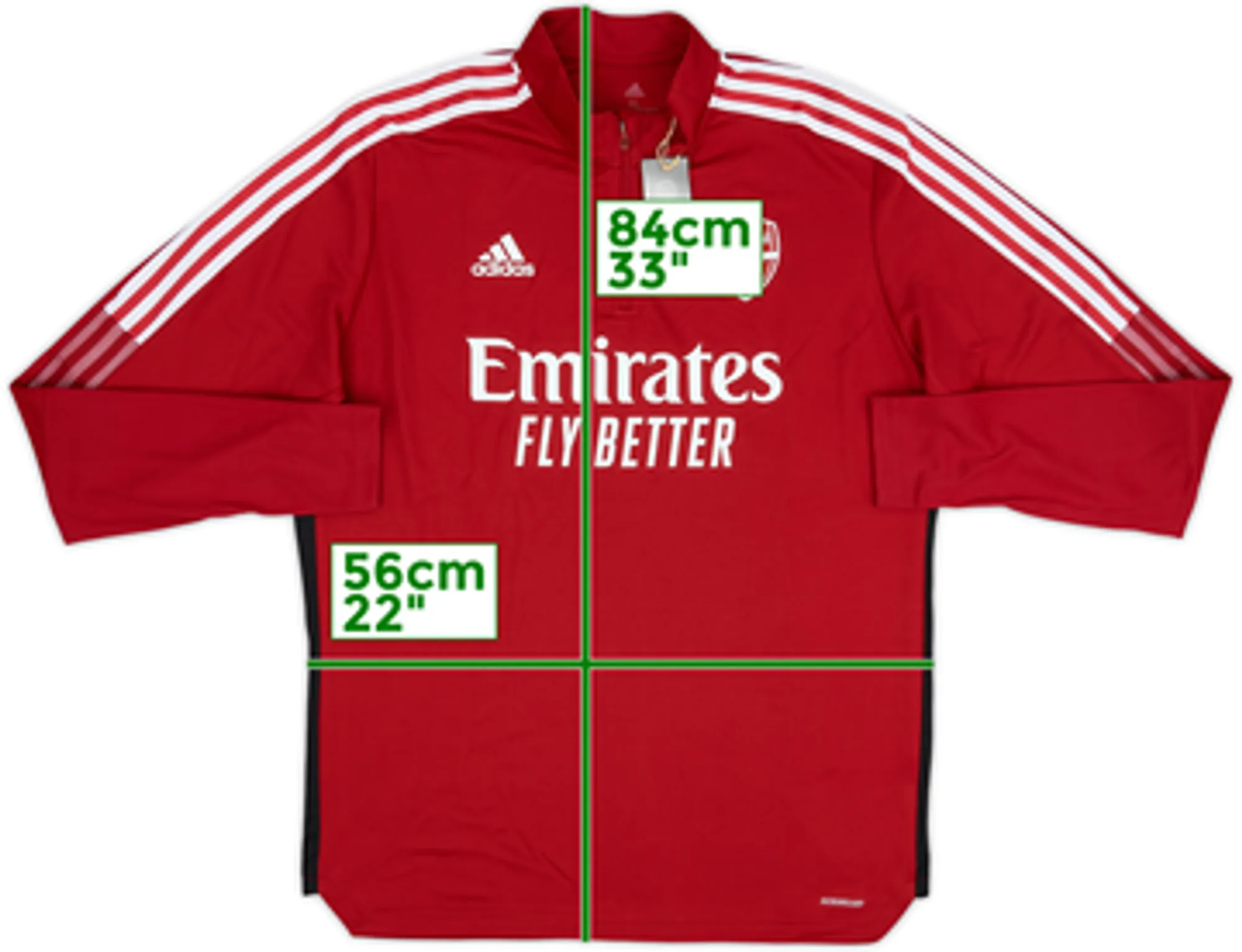 2021-22 Arsenal adidas 1/4 Zip Training Top (XL)