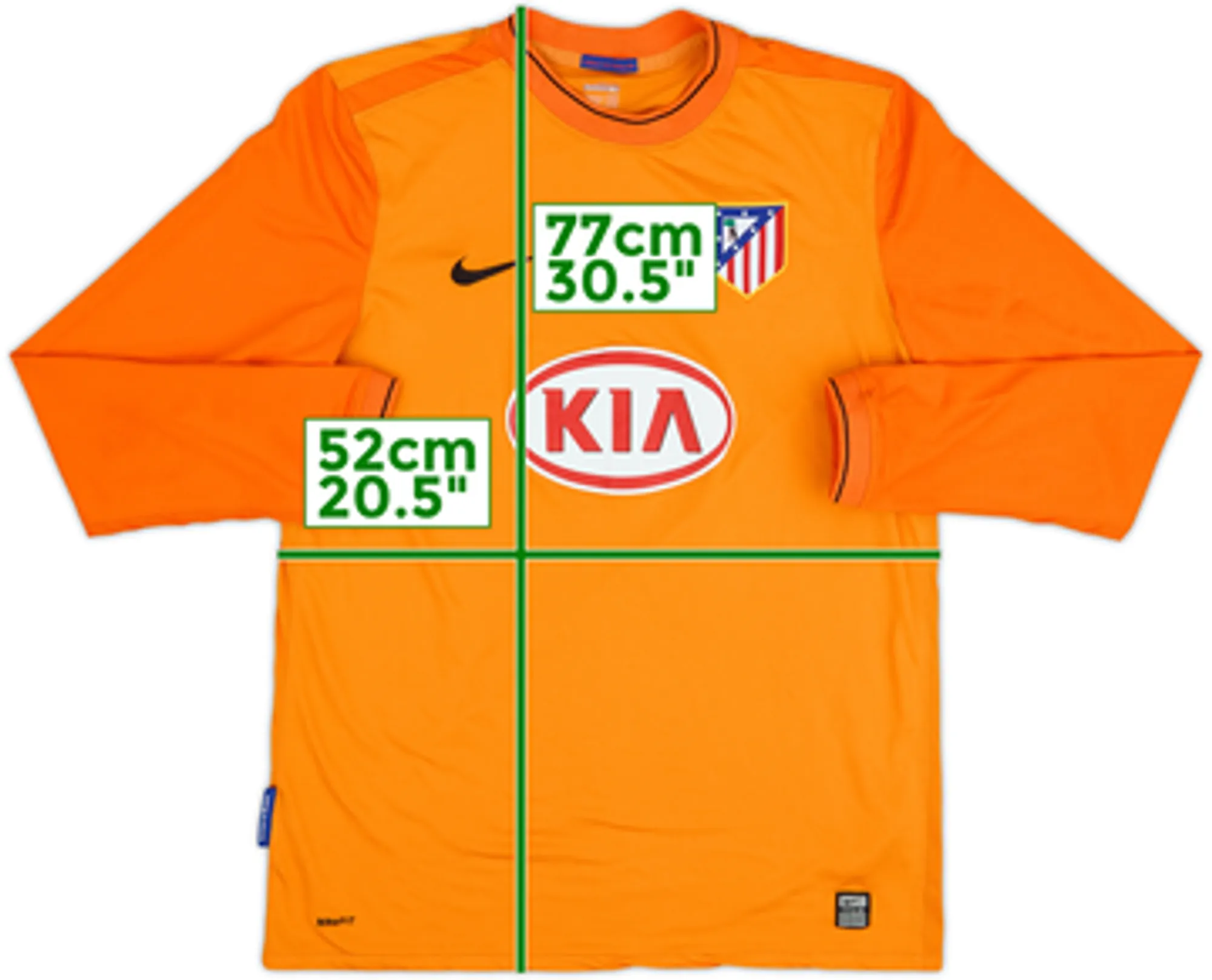 2009-10 Atletico Madrid GK Shirt - 9/10 - (L)