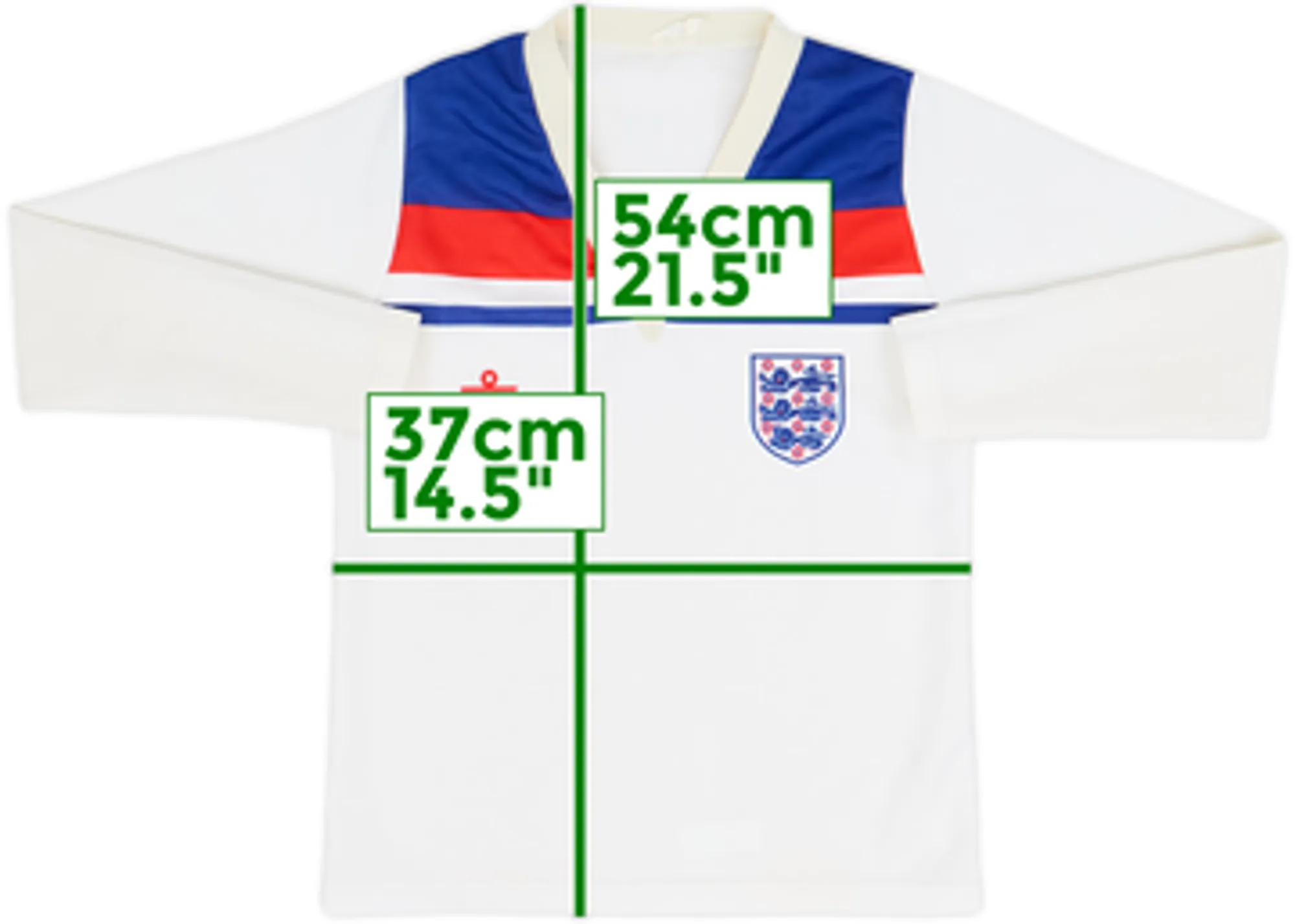 1980-83 England Home L/S Shirt - 8/10 - (M.Boys)