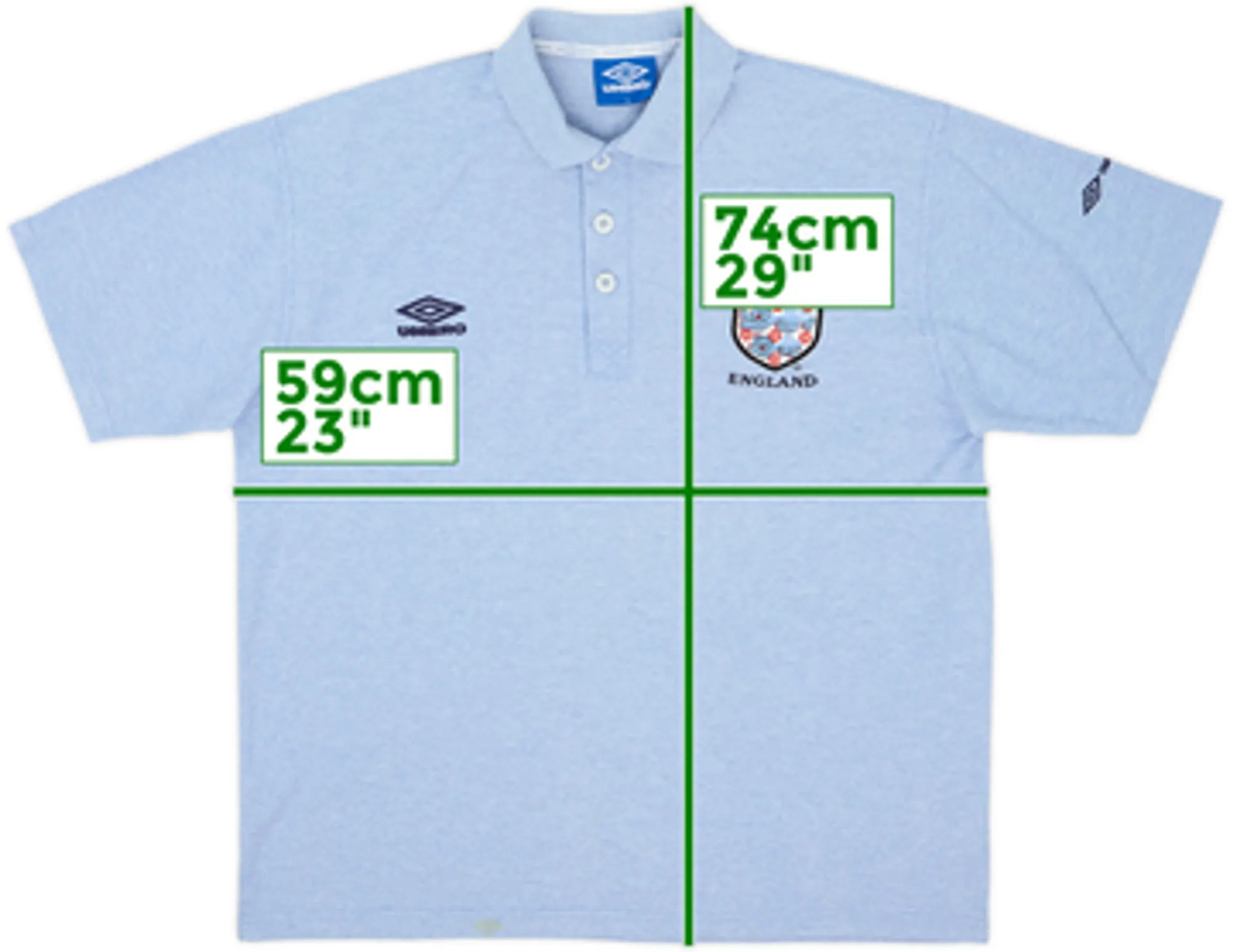 1998-00 England Umbro Polo Shirt - 6/10 - (L)