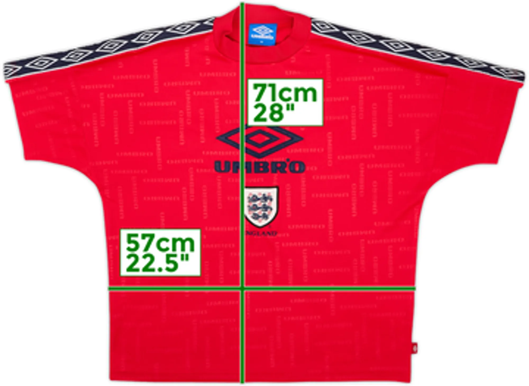 1998-00 England Umbro Training Shirt - 9/10 - (M)