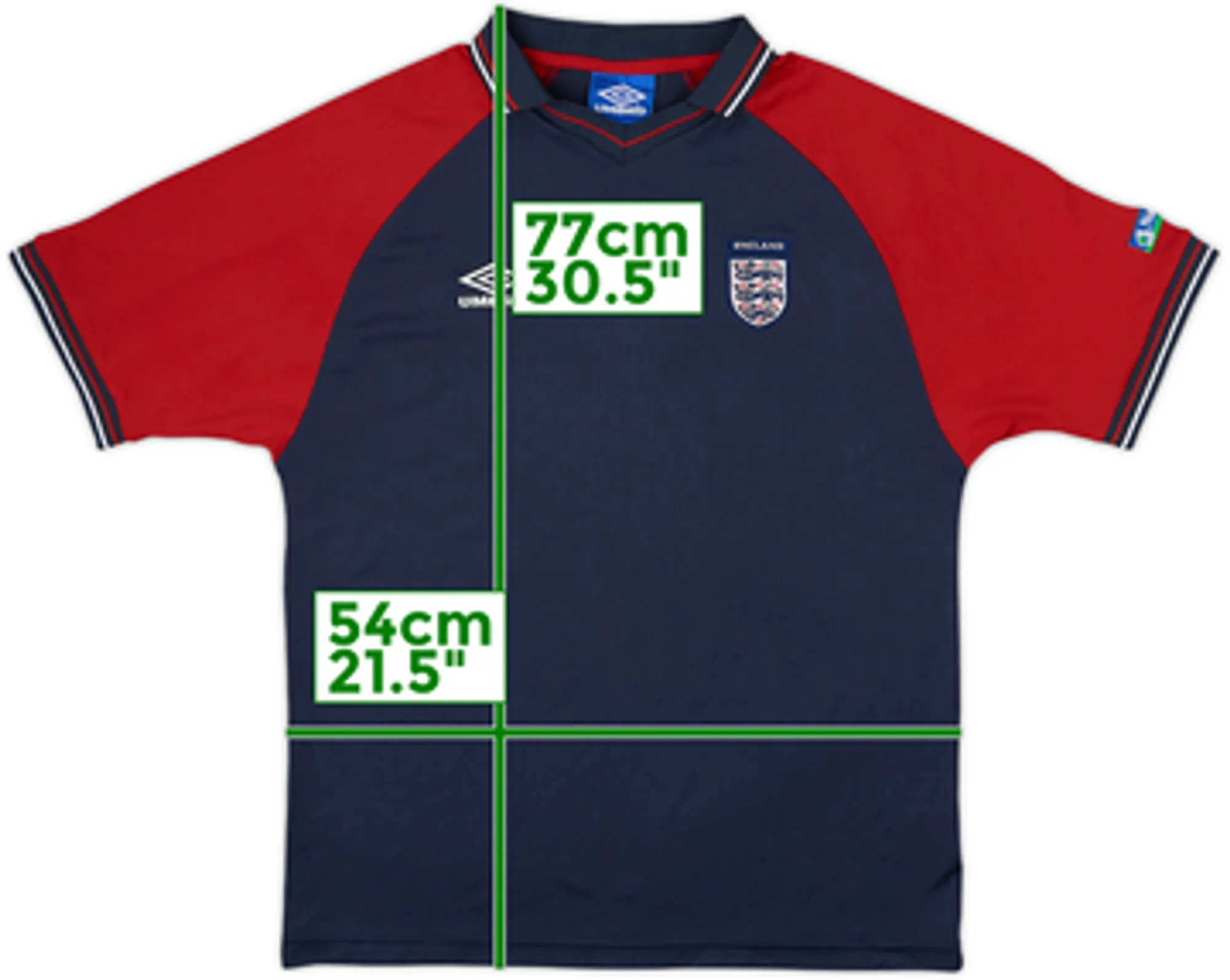 1998-99 England Umbro Polo Training Shirt - 6/10 - (L)