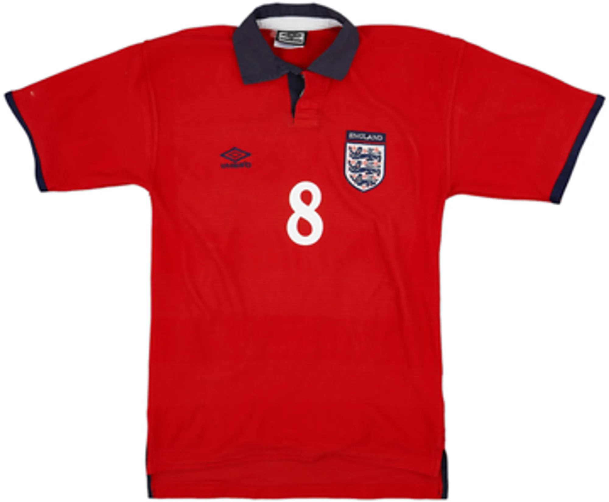 1999-01 England Away Shirt Scholes #8 - 6/10 - (XL)
