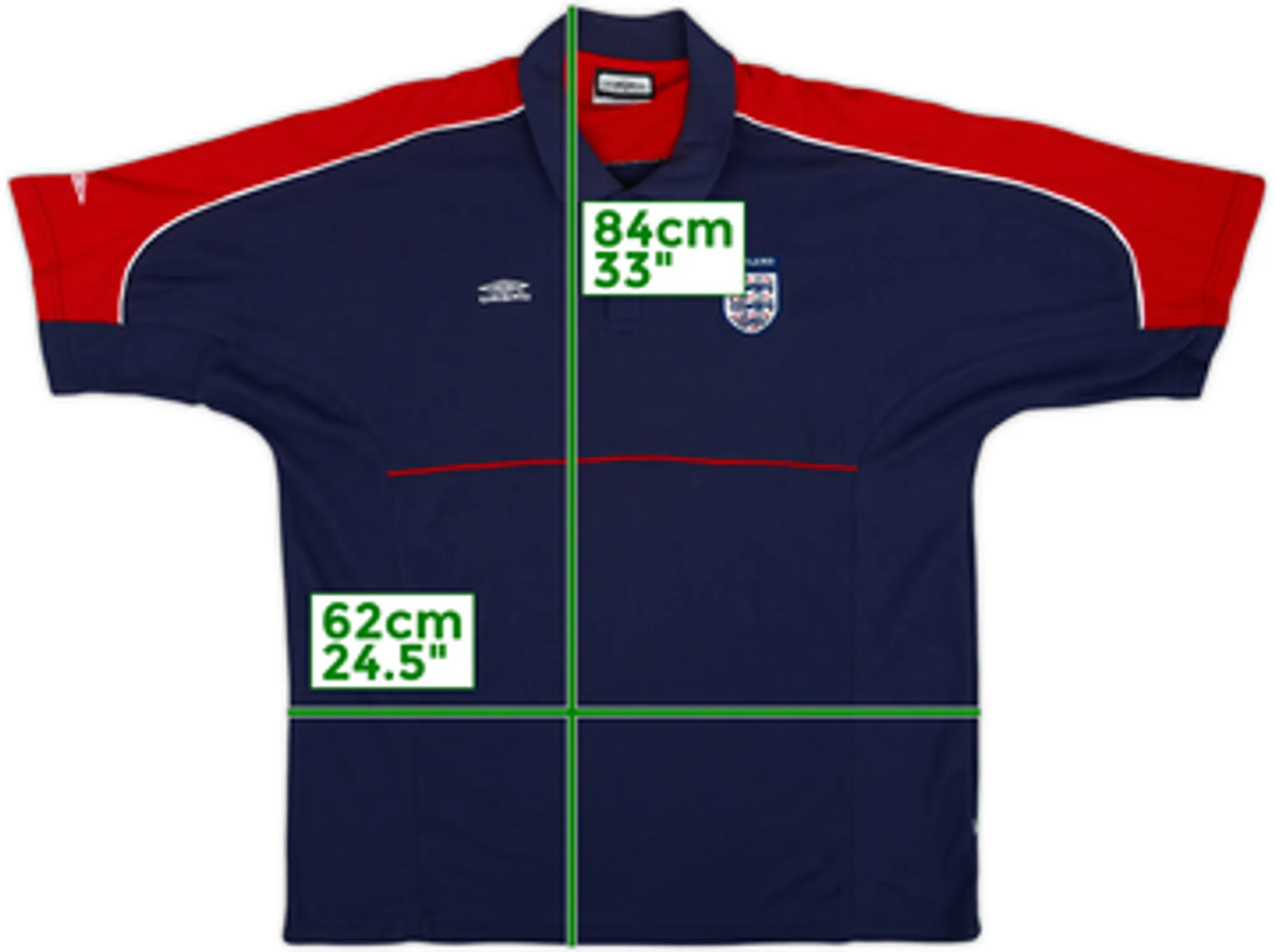 2000-02 England Umbro Polo Shirt - 10/10 - (XXL)