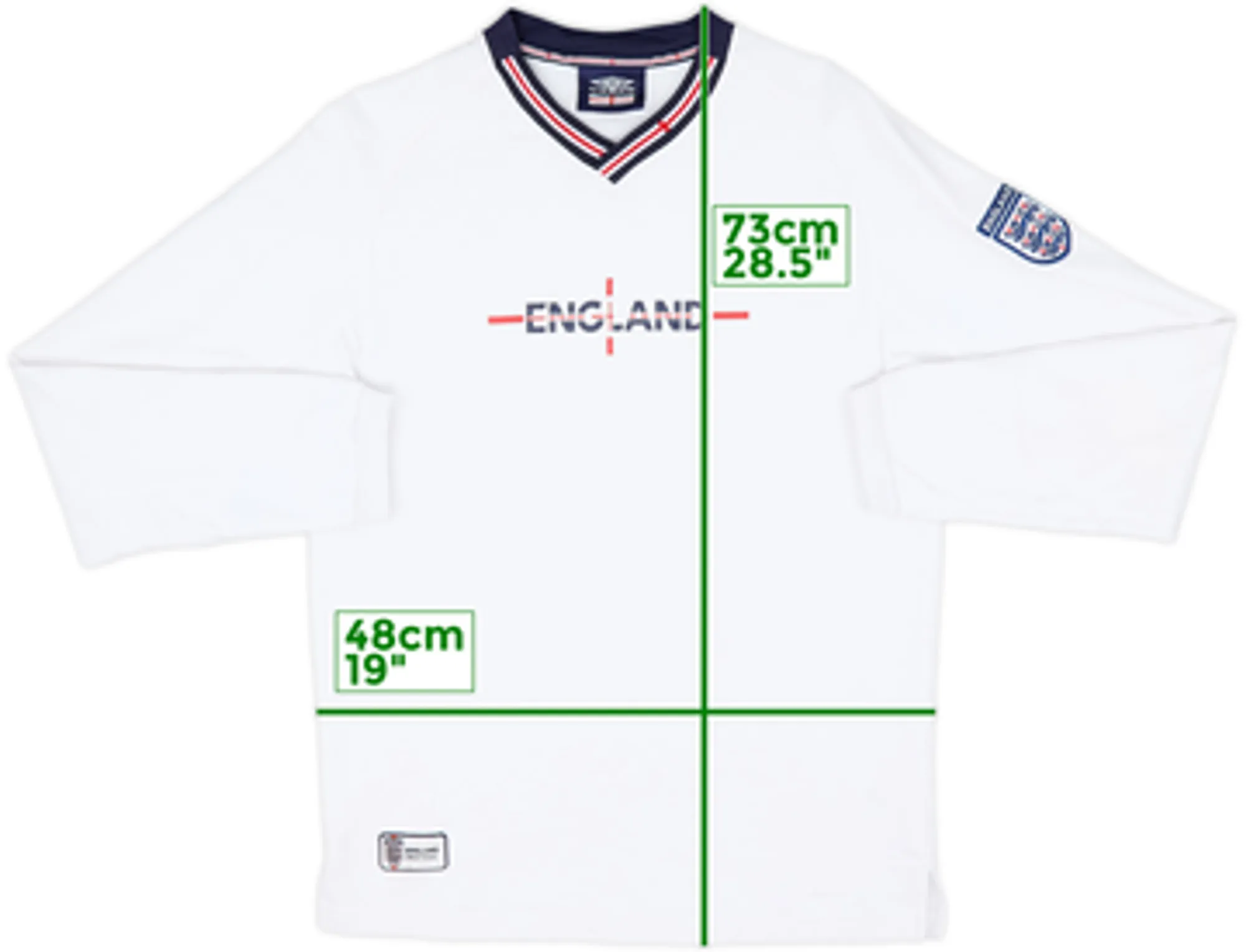 2002-04 England Umbro Sweatshirt - 6/10 - (M)