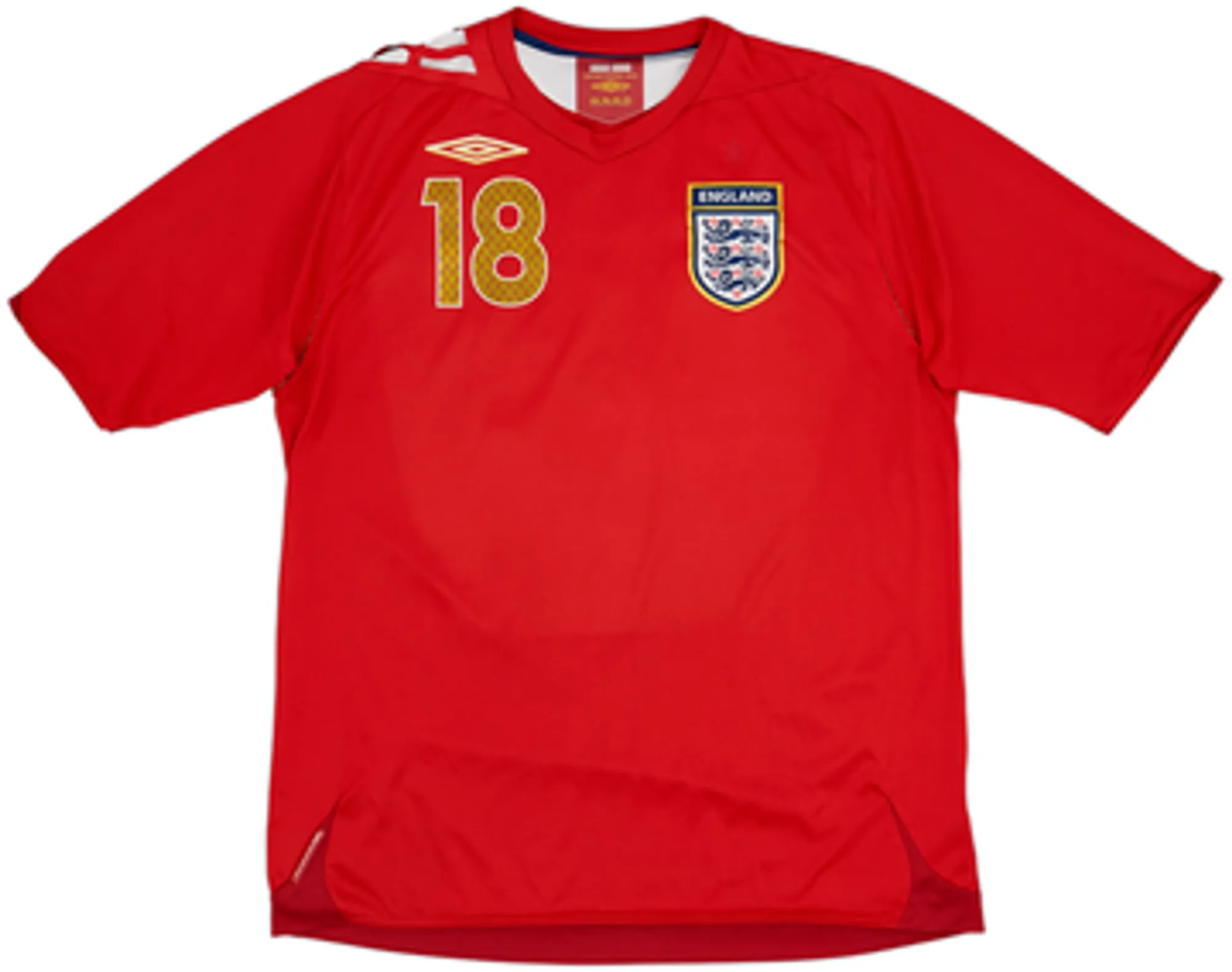 2006-08 England Away Shirt Carrick #18 - 5/10 - (L)