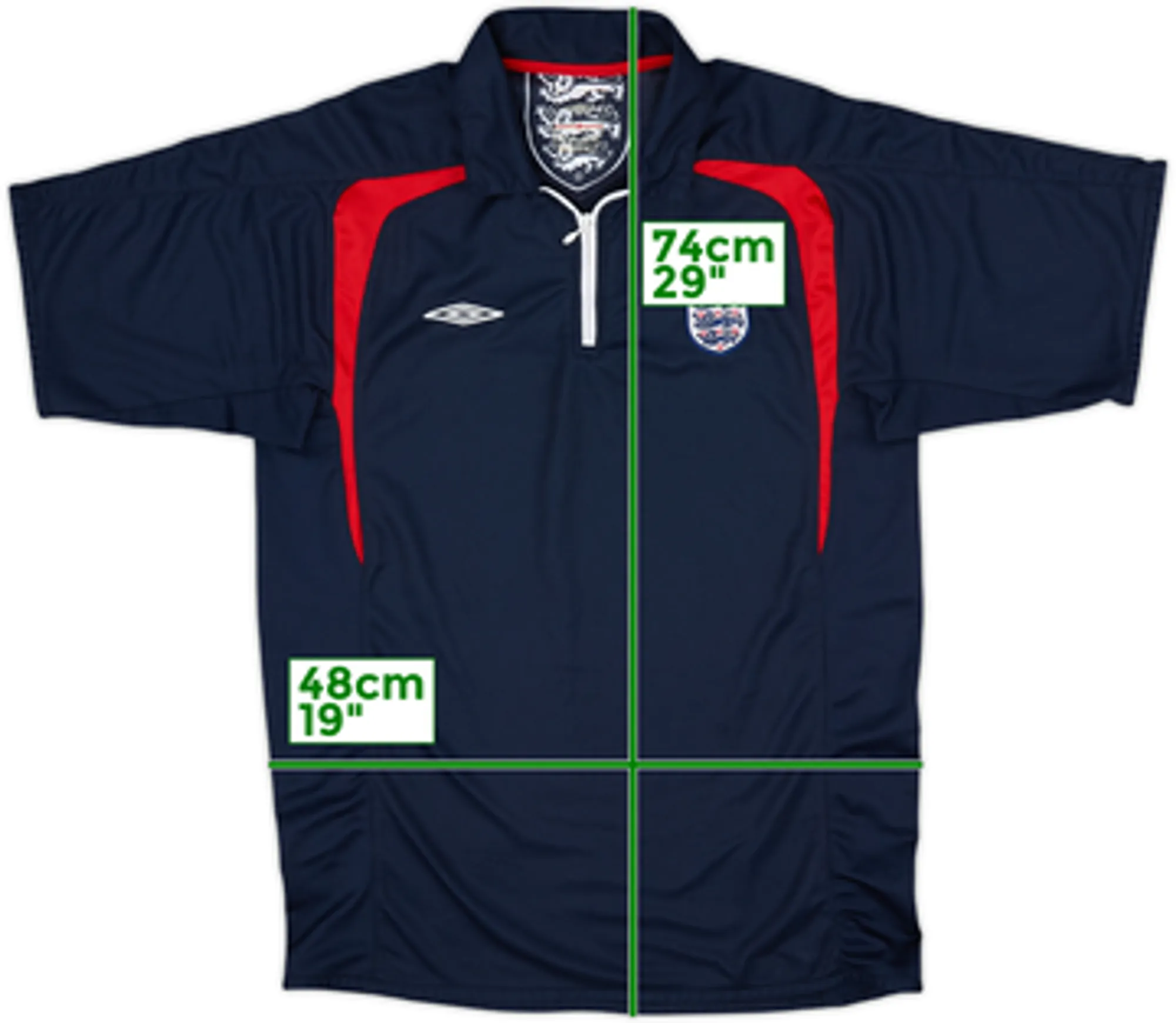 2005-06 England Umbro 1/4 Zip Training Shirt - 6/10 - (M)