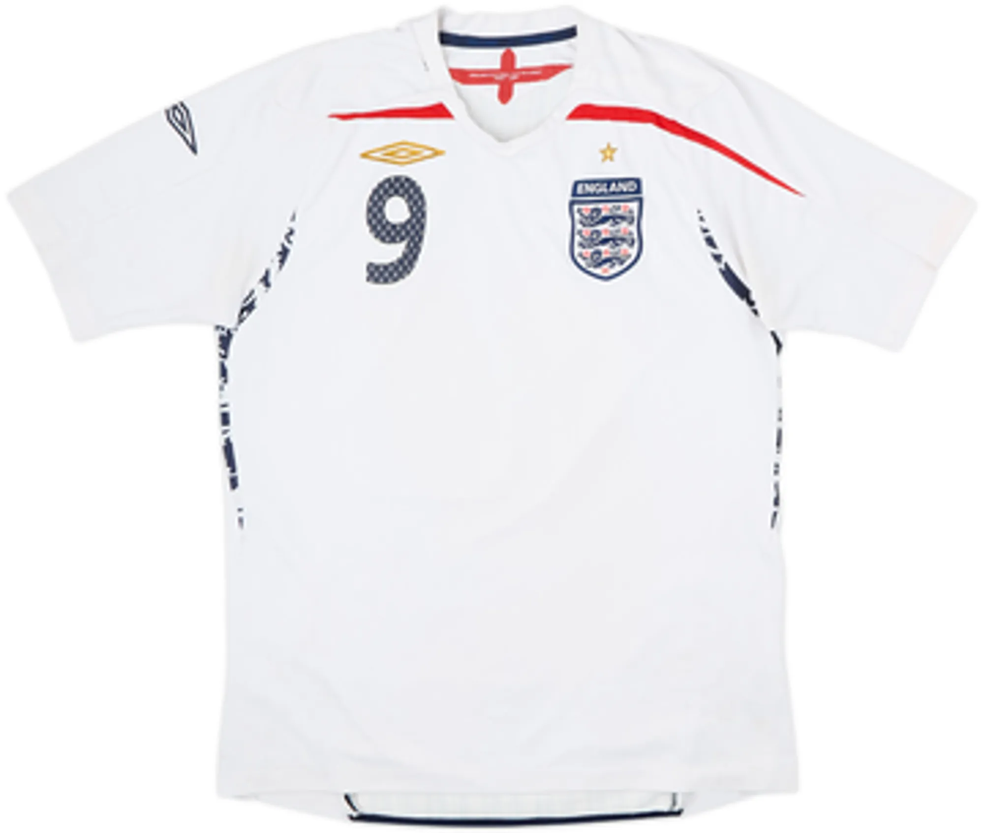 2007-09 England Home Shirt Rooney #9 - 5/10 - (M)