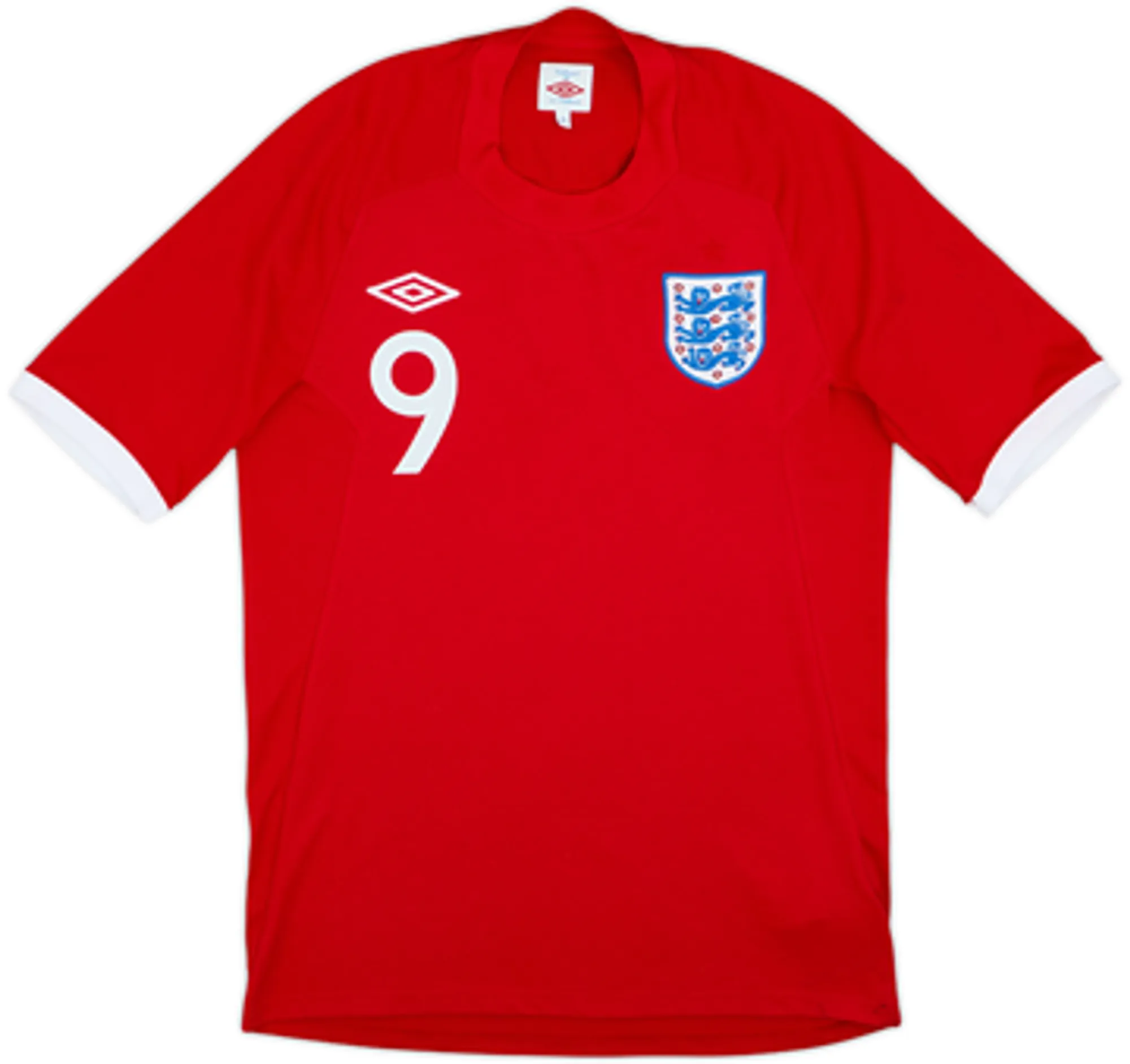2010-11 England Away Shirt Crouch #9 - 7/10 - (S)
