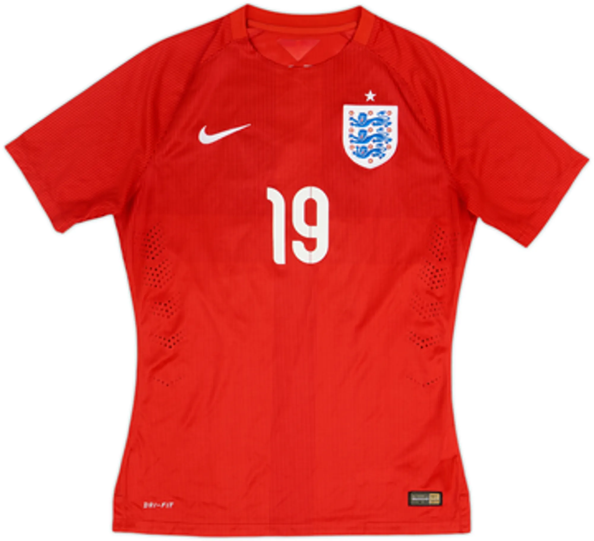 2014-15 England Authentic Away Shirt Sterling #19 - 6/10 - (M)