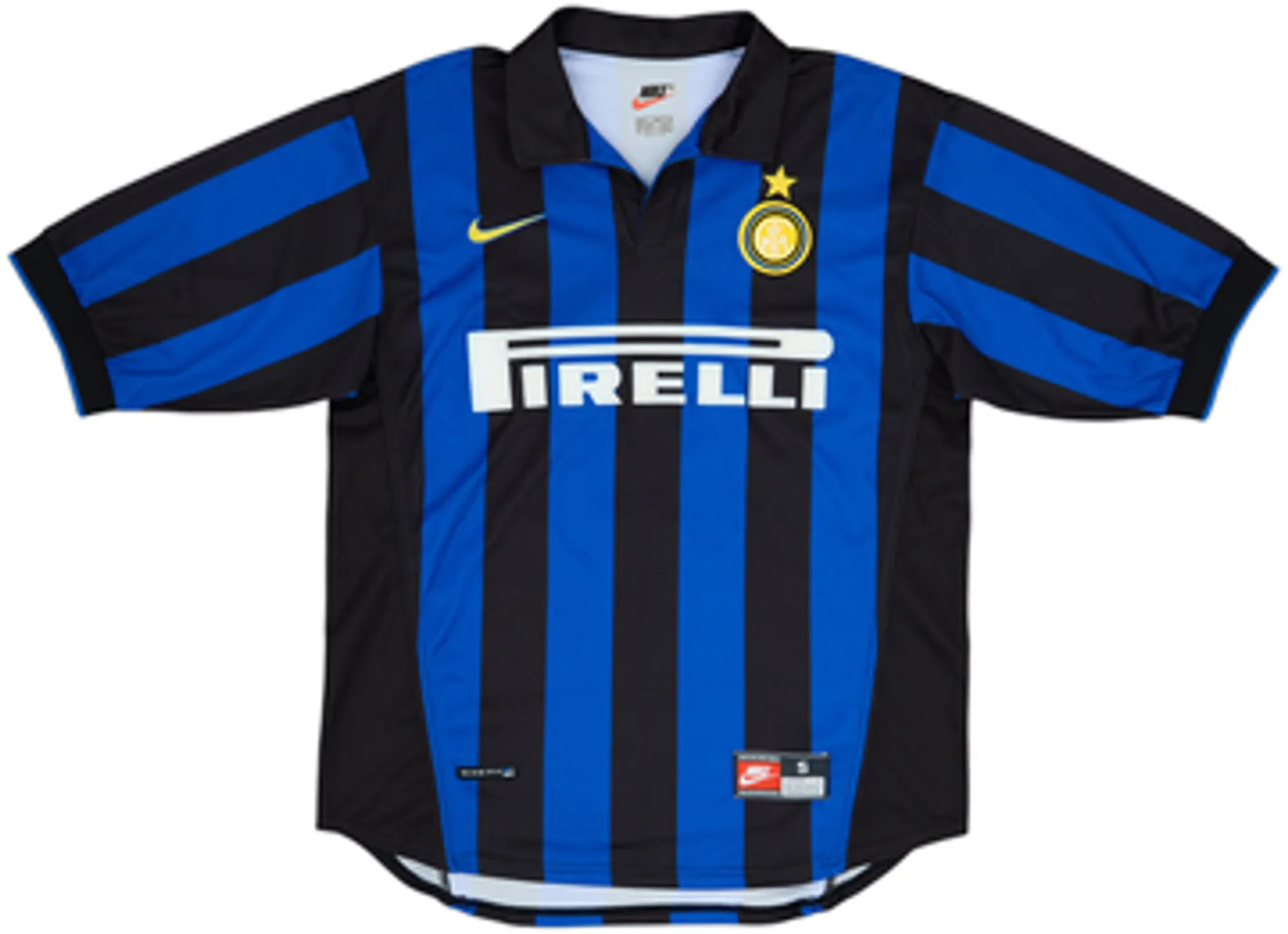 1998-99 Inter Milan Home Shirt Djorkaeff #6 - 7/10 - (S)