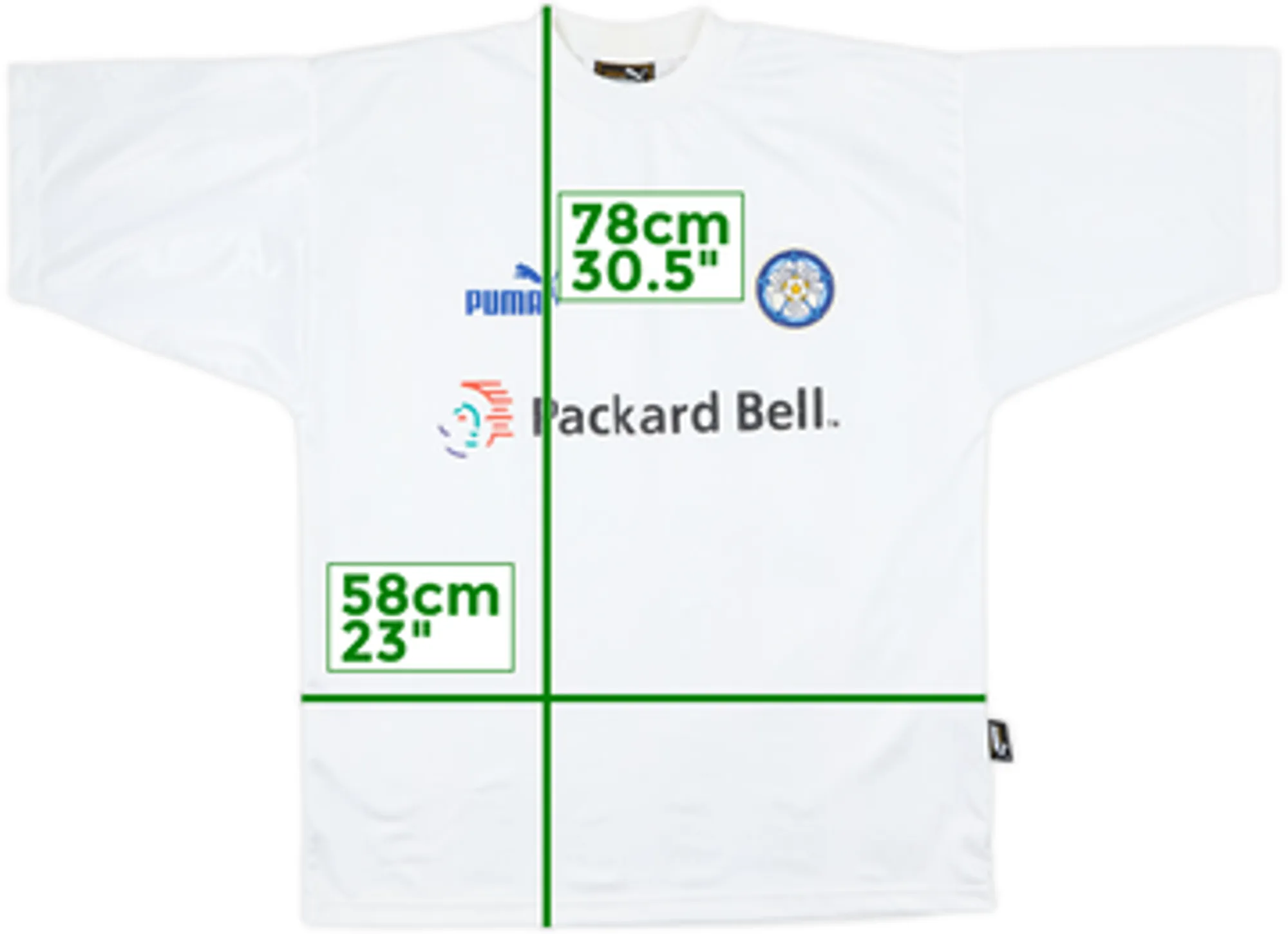 1996-98 Leeds Puma Training Shirt - 8/10 - (L)