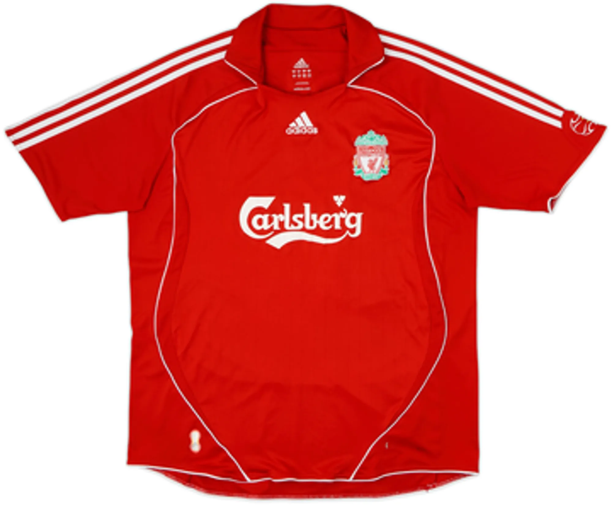 2006-08 Liverpool Home Shirt Crouch #15 - 6/10 - (XL)