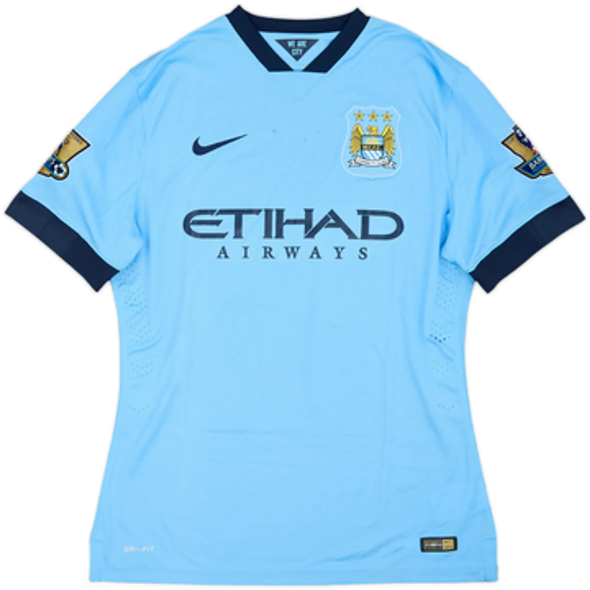 2014-15 Manchester City Authentic Home Shirt Kolarov #11 (L)