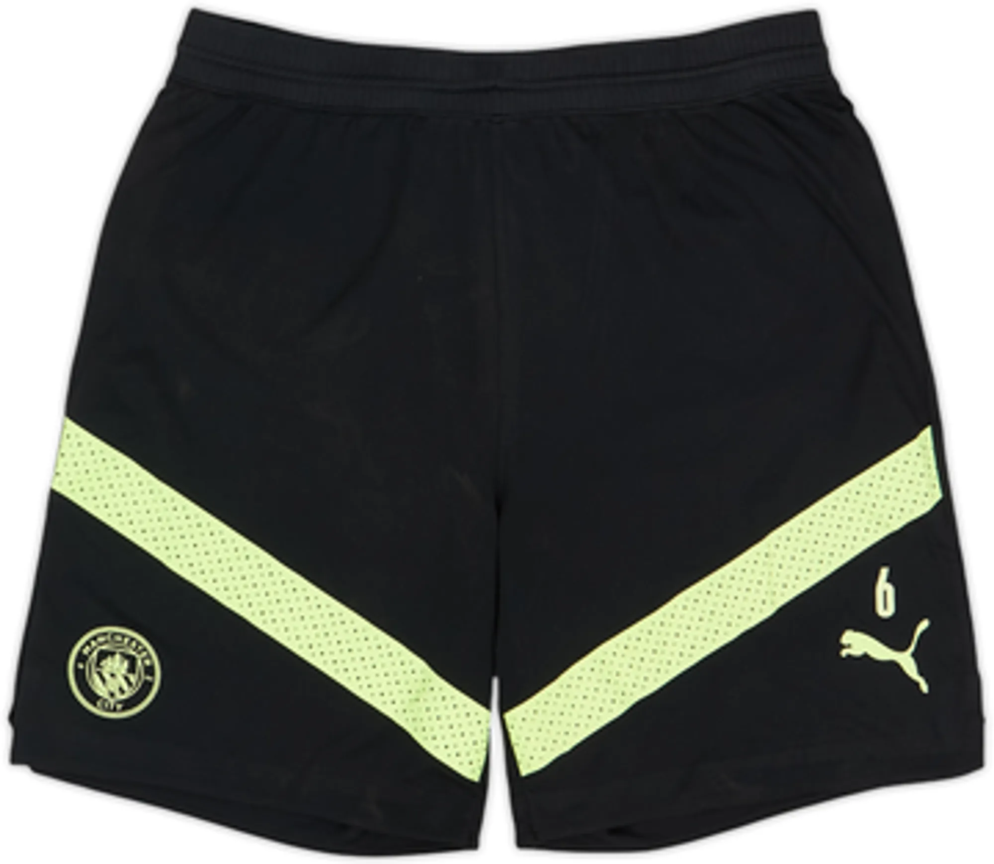 2022-23 Manchester City Player Issue Puma Training Shorts #6 (M)