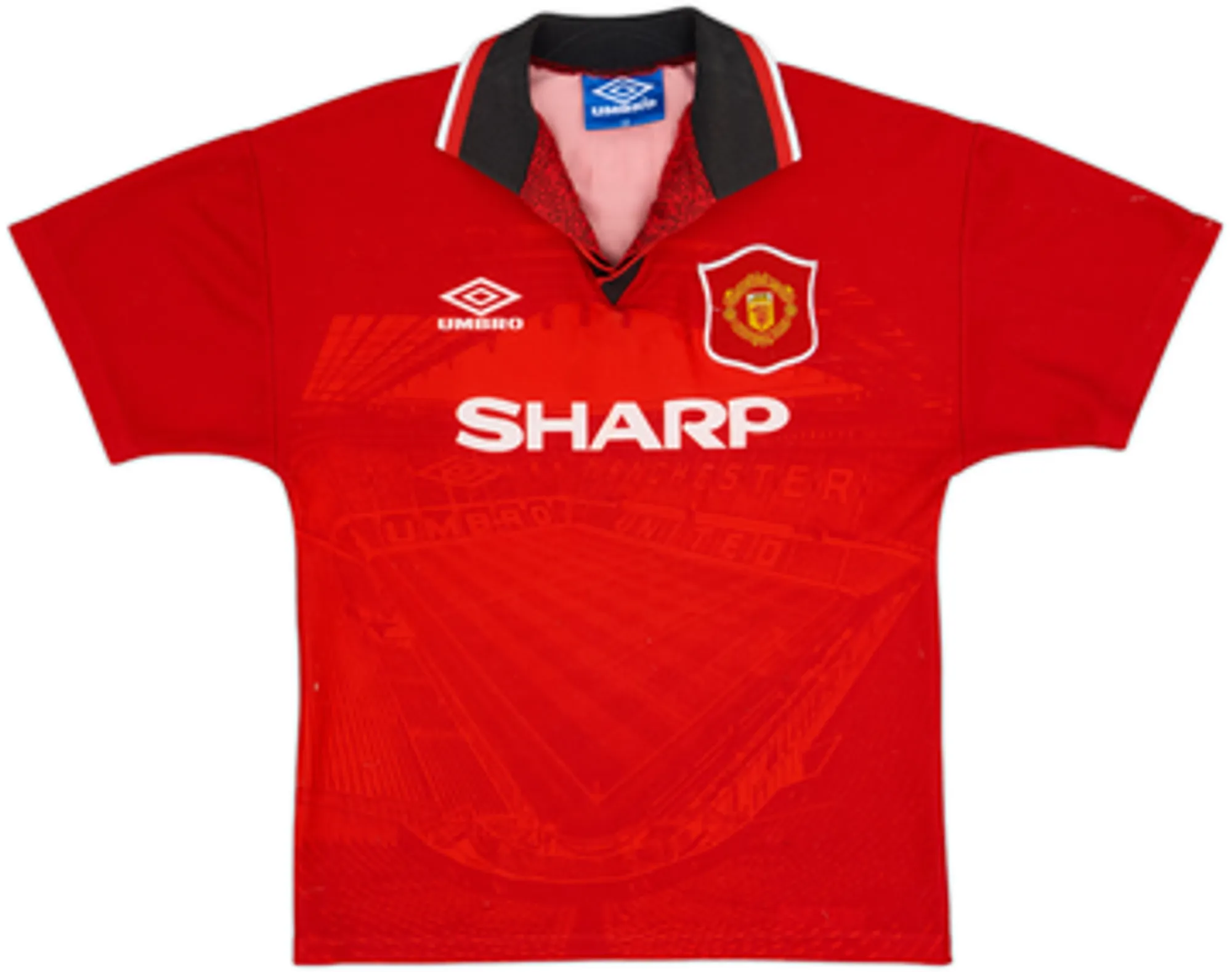 1994-96 Manchester United Home Shirt Kanchelskis #14 - 6/10 - (L.Boys)
