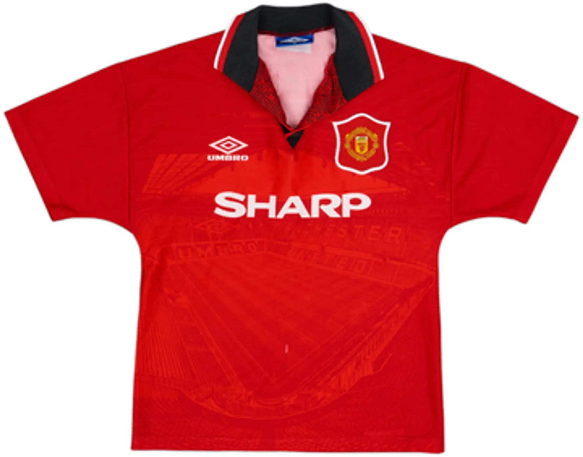 1994-96 Manchester United Home Shirt Giggs #11 - 7/10 - (L.Boys)