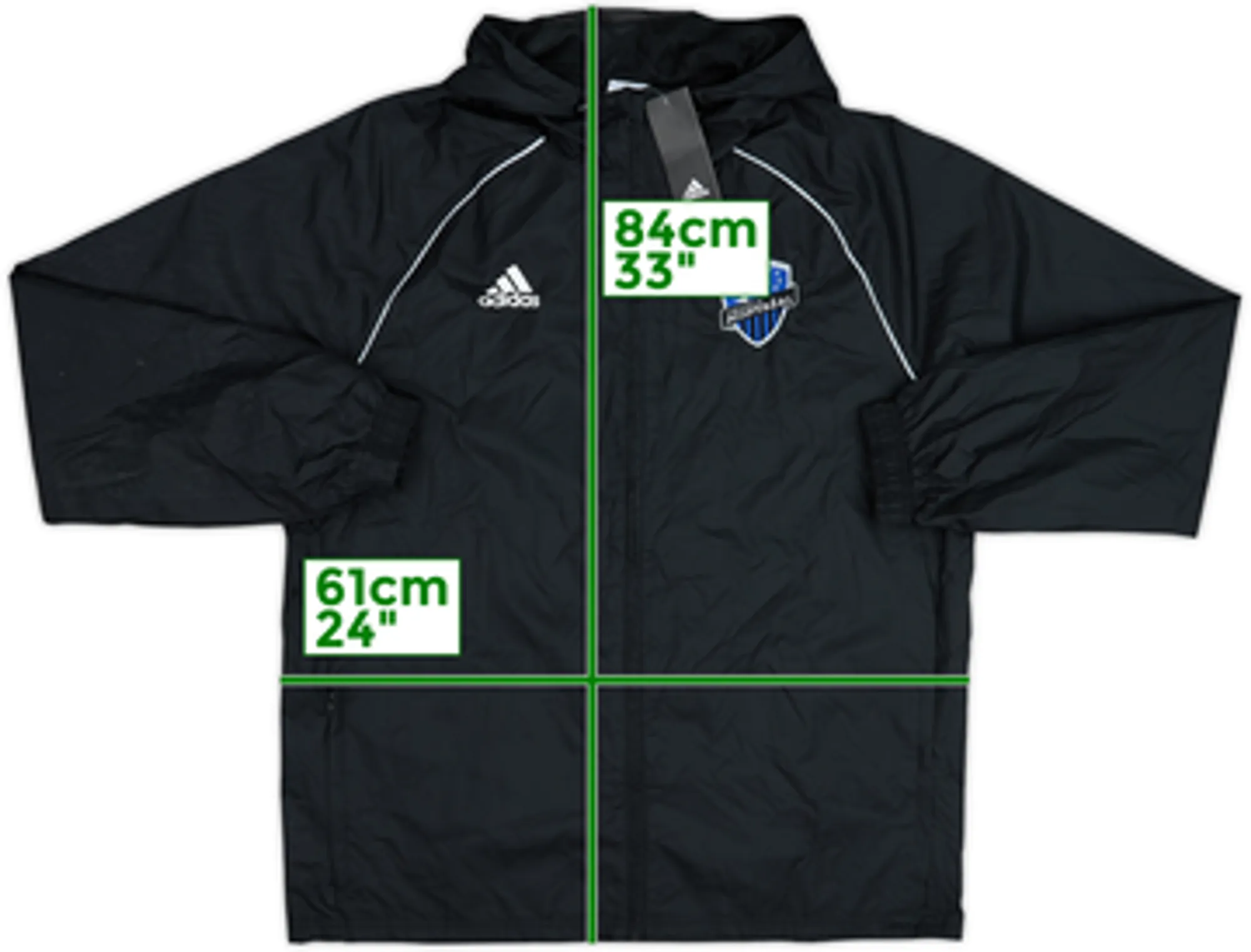 2017-18 Montreal Impact adidas Hooded Rain Jacket (L)