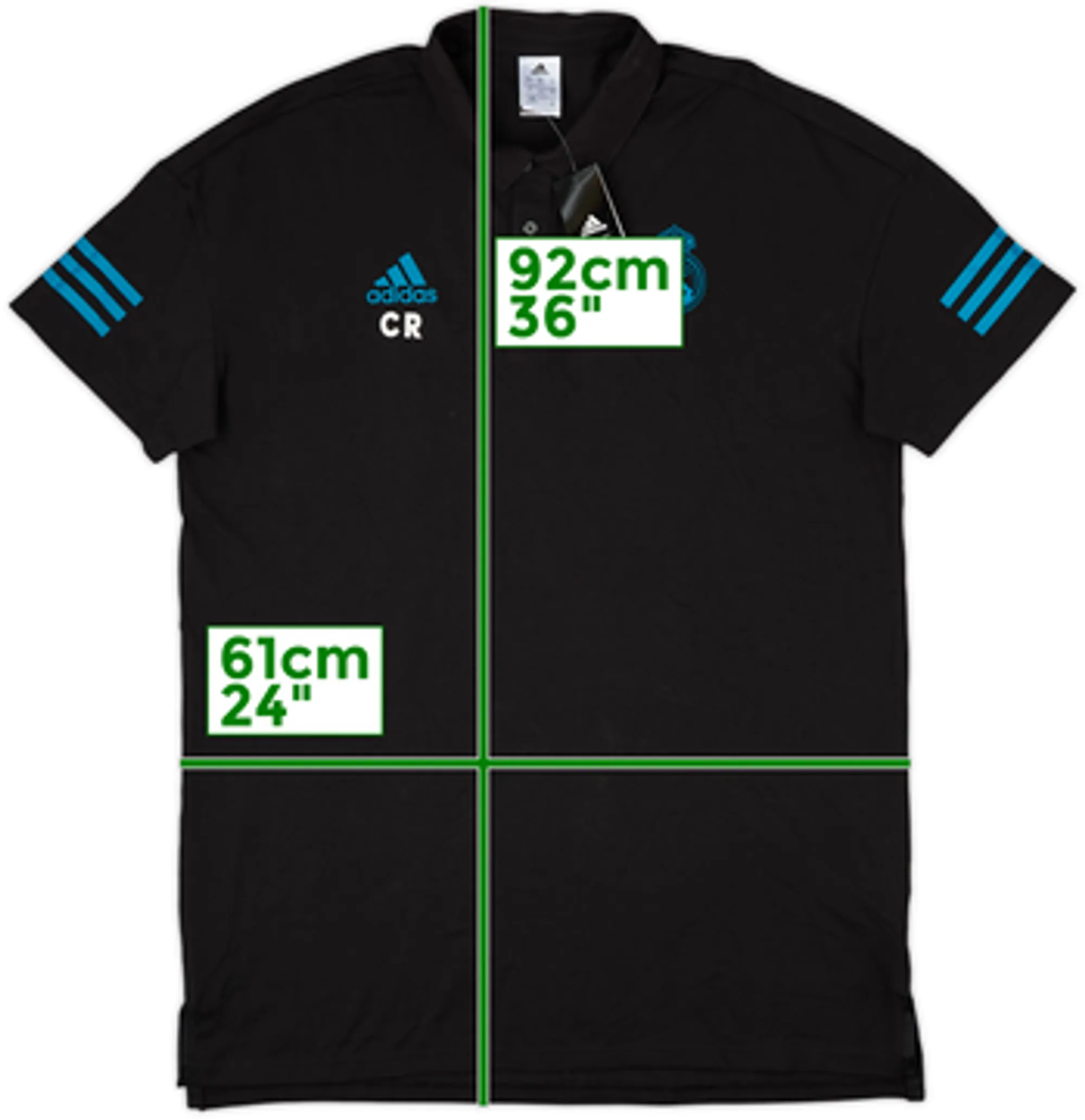 2017-18 Real Madrid adidas Staff Issue CL Polo Shirt CR (XL)