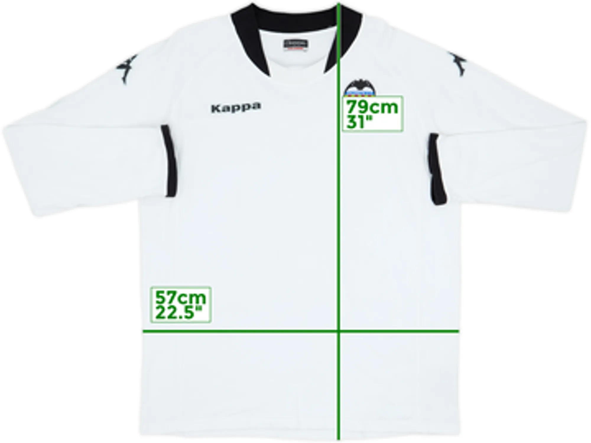 2009-10 Valencia Kappa Cotton L/S Tee - 8/10 - (XXL)