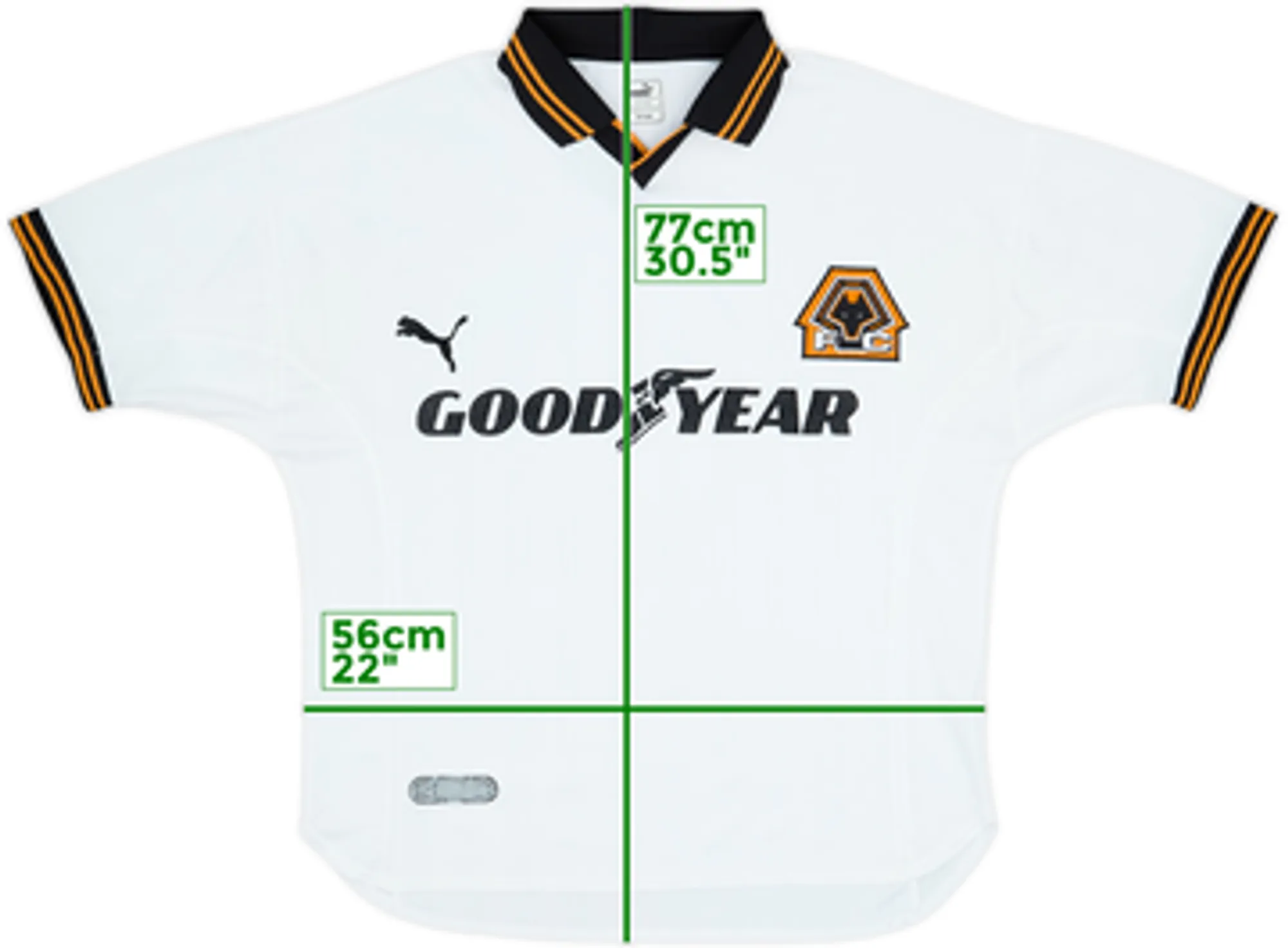 1999-00 Wolves Away Shirt - 8/10 - (L)