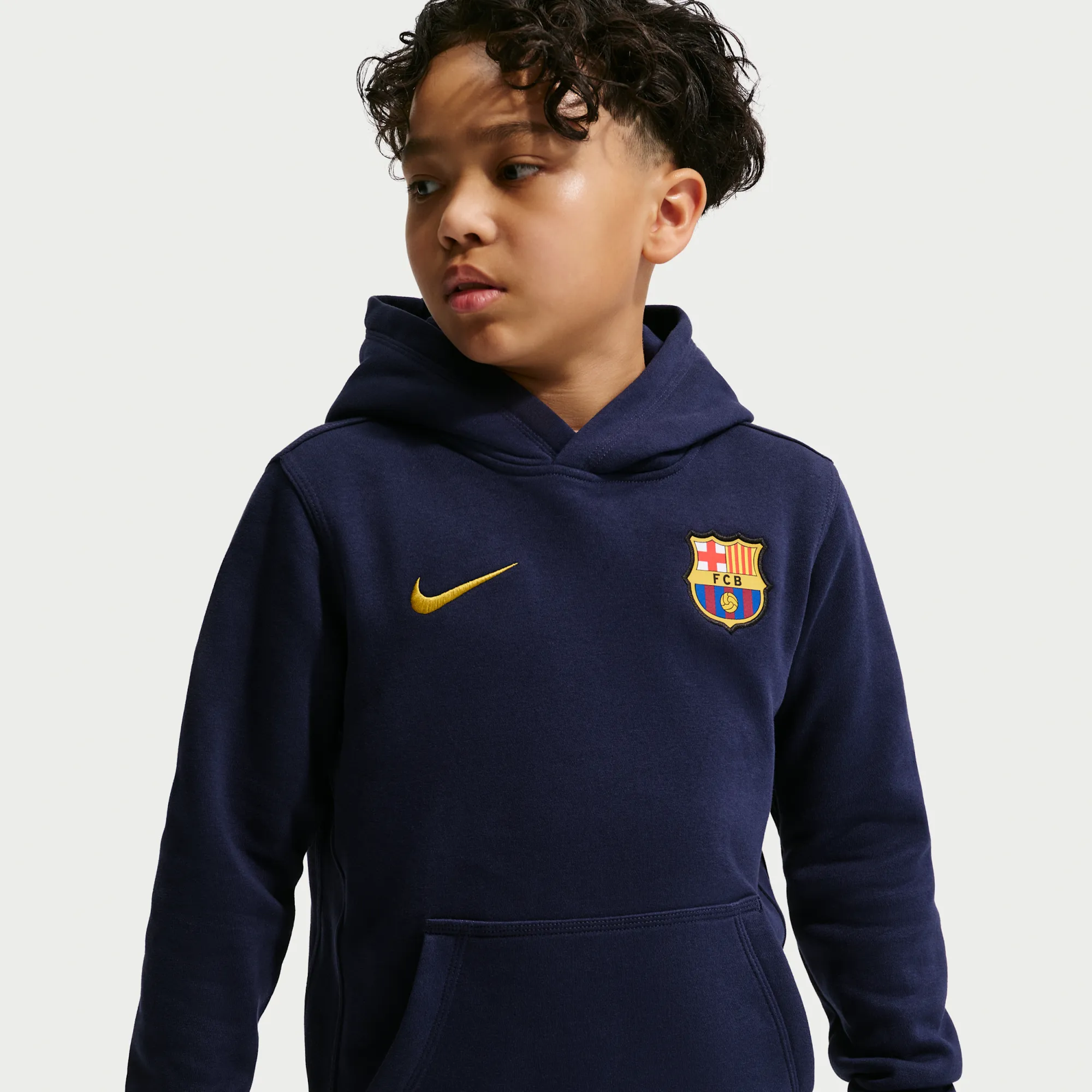 Nike Football Pullover Hoodie - Blue - Fleece
