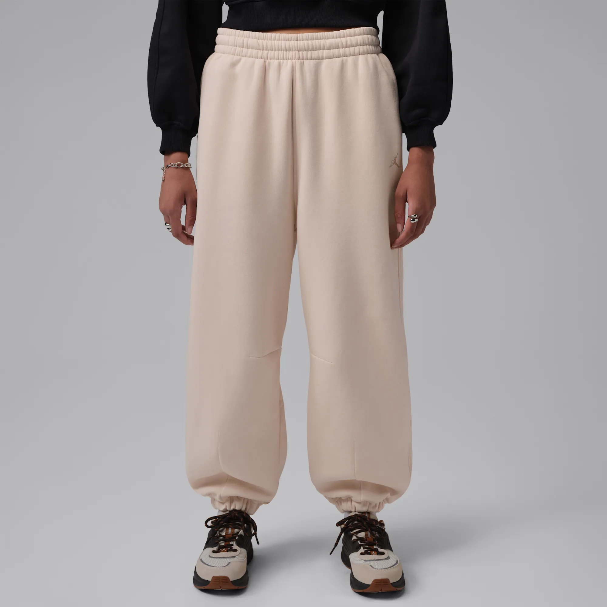 Nike Jordan Brooklyn Women's Trousers - White - Fleece