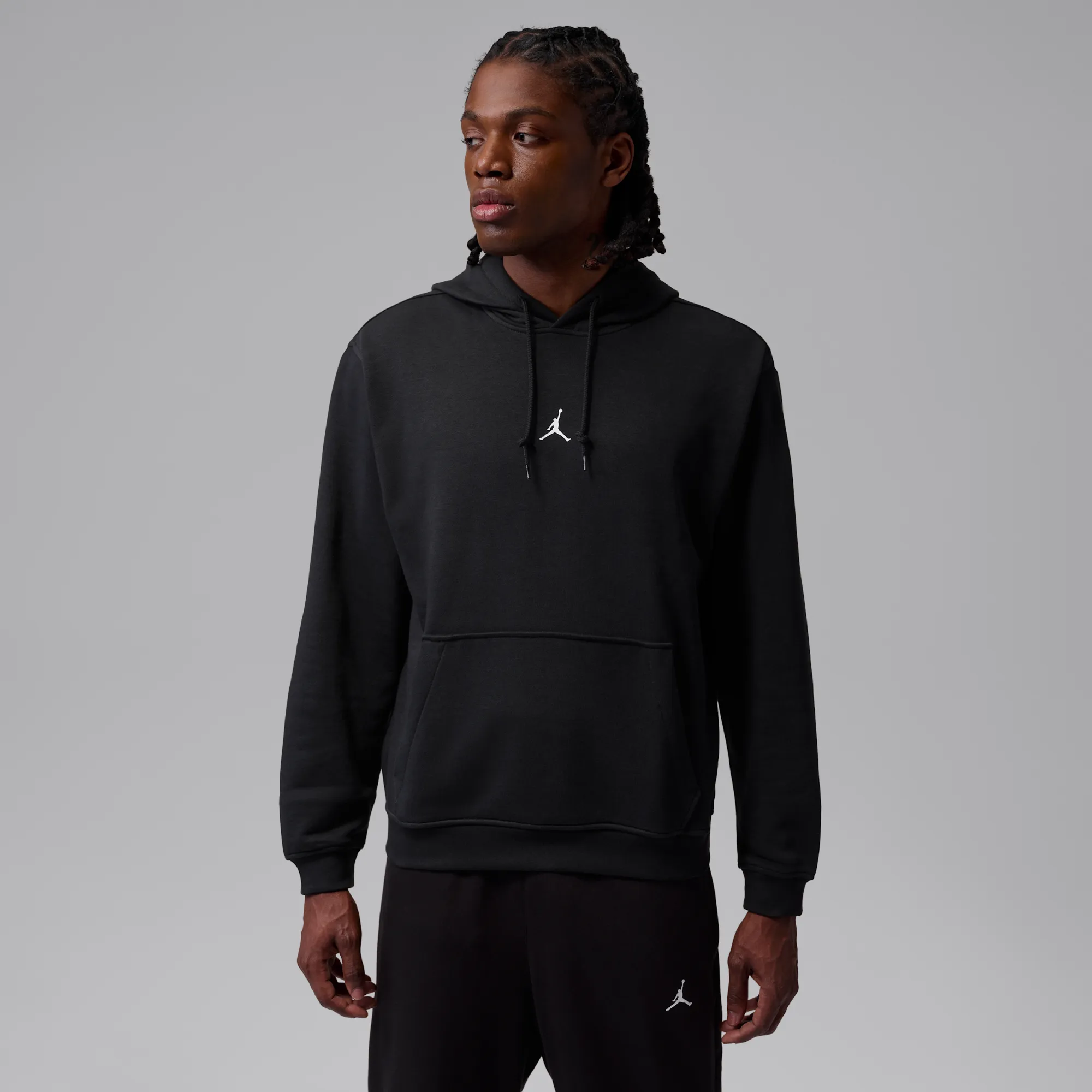 Nike Jordan Sport Crossover Men's Dri-FIT Fleece Pullover Hoodie - Black - Fleece