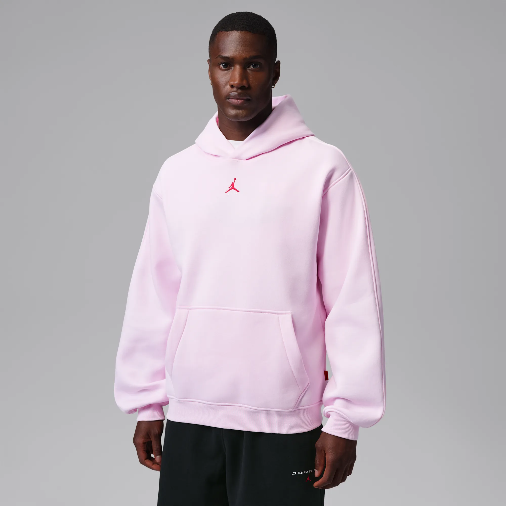 Nike Jordan Brooklyn Men's Statement Pullover Hoodie - Pink - Fleece