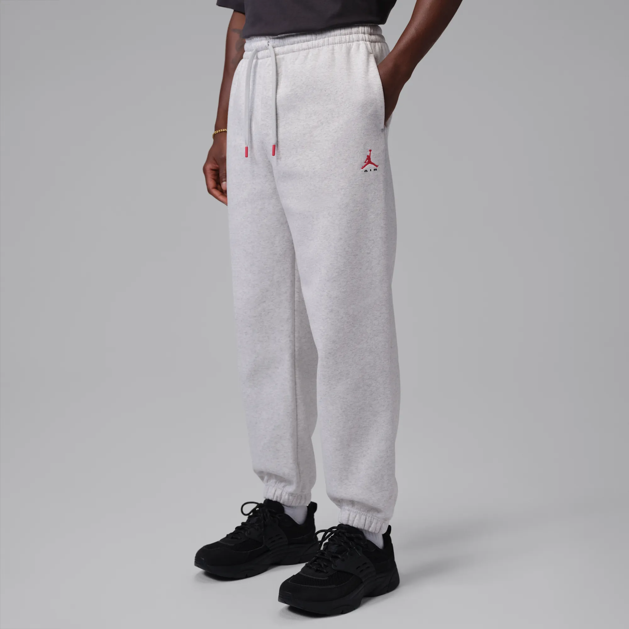 Nike Jordan Brooklyn Men's Trousers - Grey - Fleece
