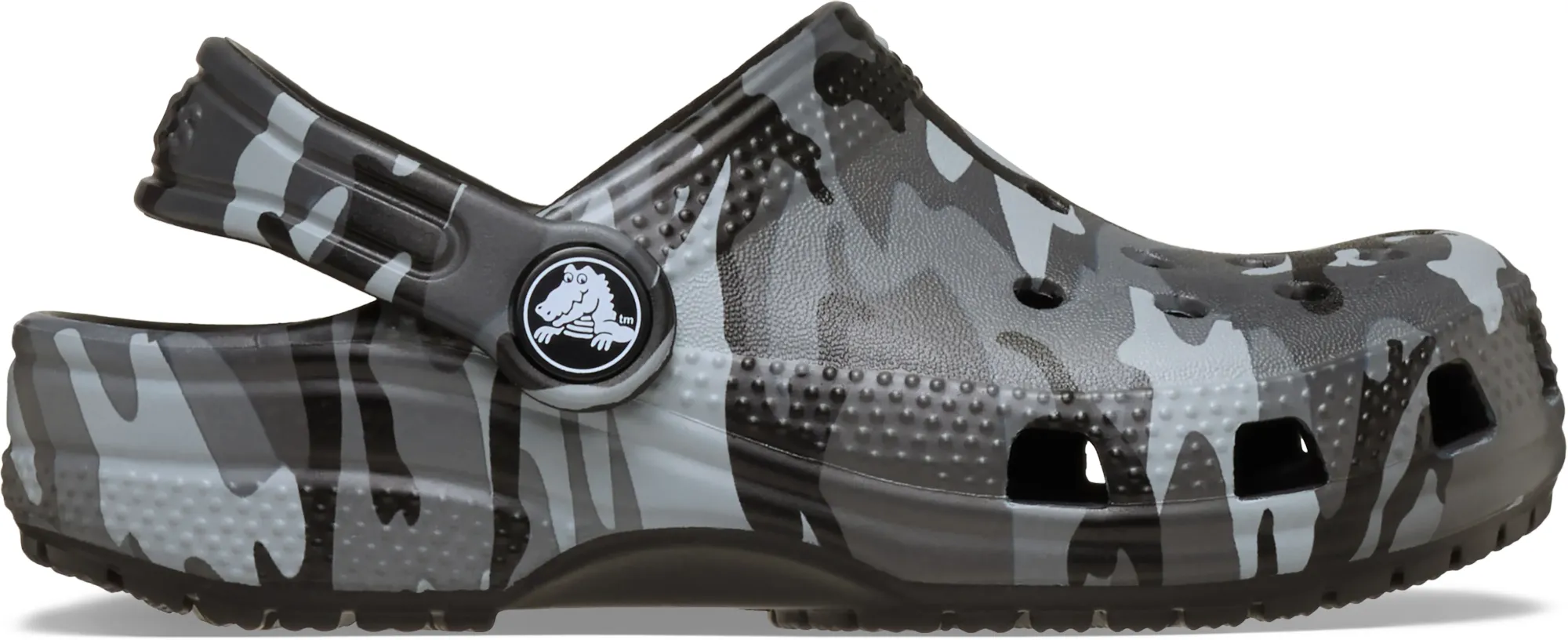 Crocs | Kids | Toddler Classic Camouflage | Clogs | Black/Slate Grey | C4