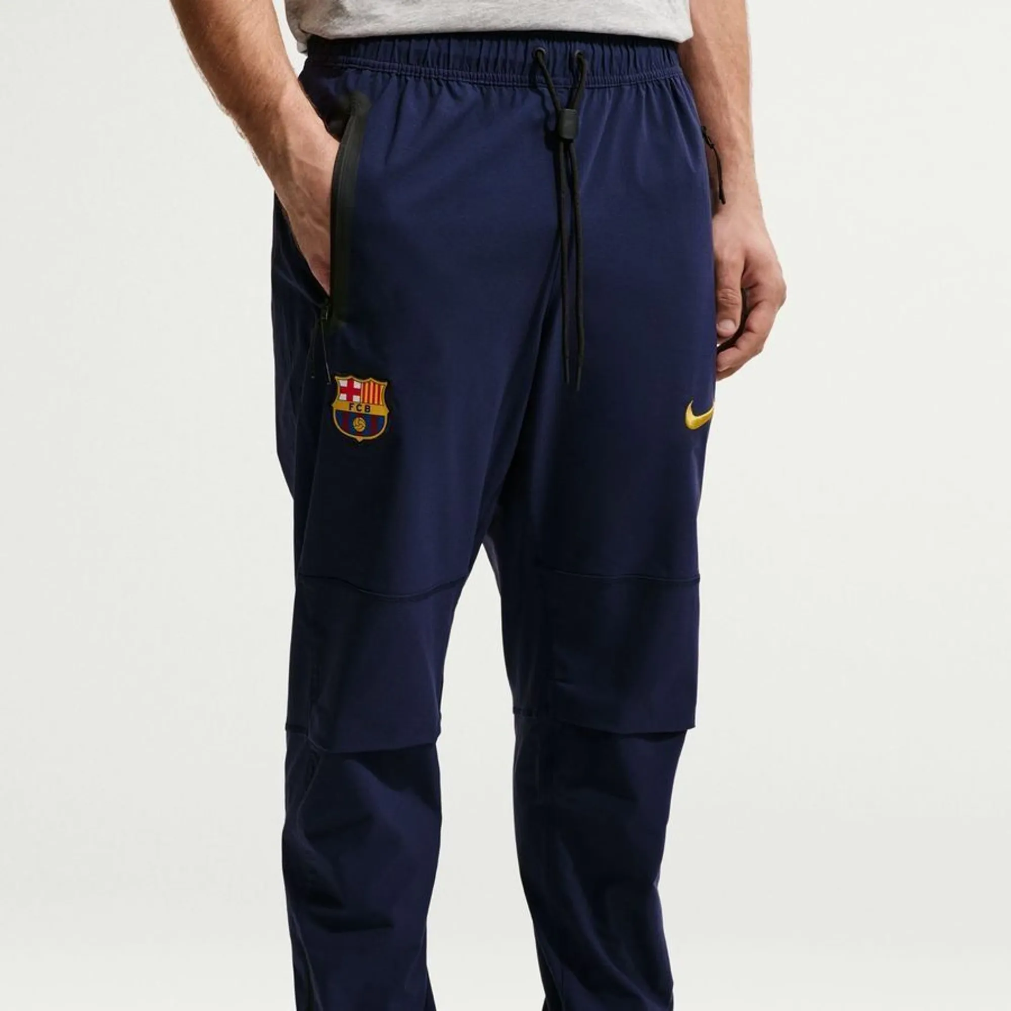Nike Barcelona Training Trousers - Blackened Blue/Black/Mineral Yellow - ['Blue']