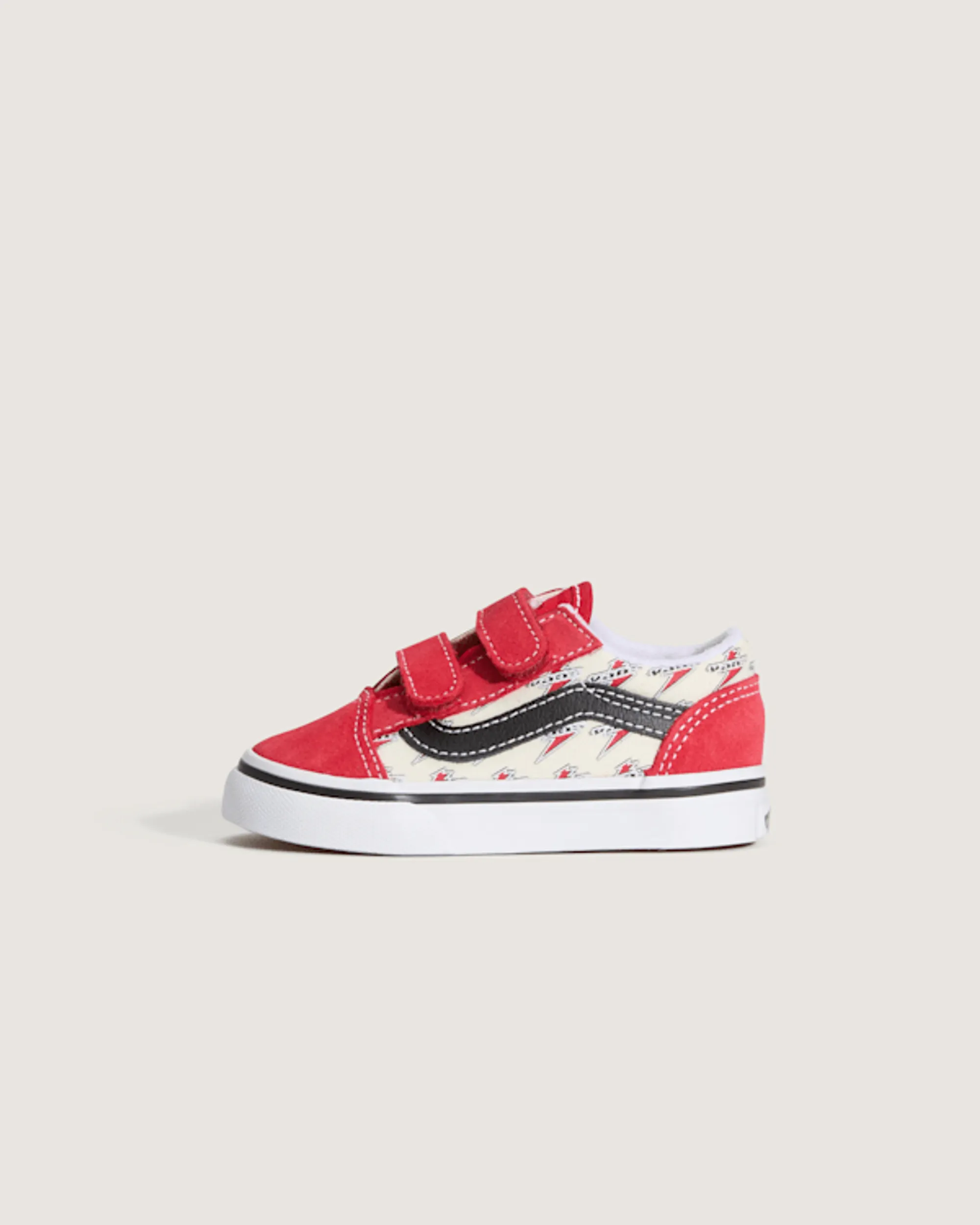 Vans - Toddler Old Skool V Shoes (1-4 Years), Red