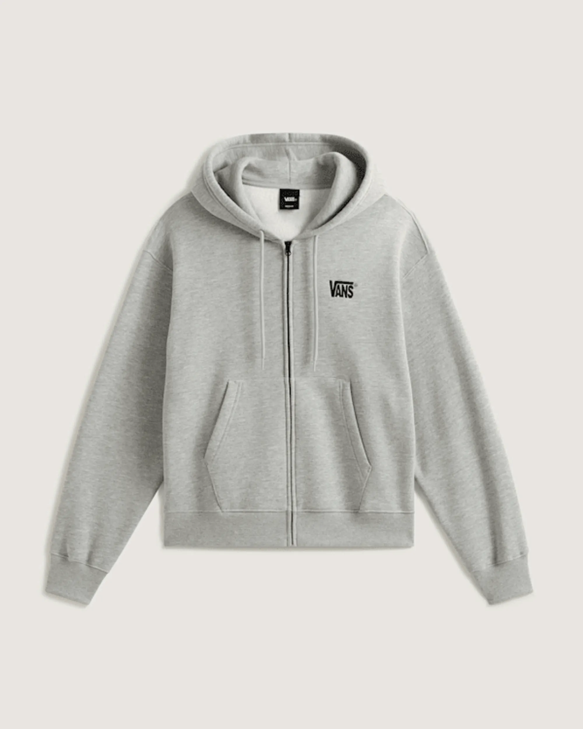 Vans - Stretch Logo Zip Pullover Hoodie, Man, Grey